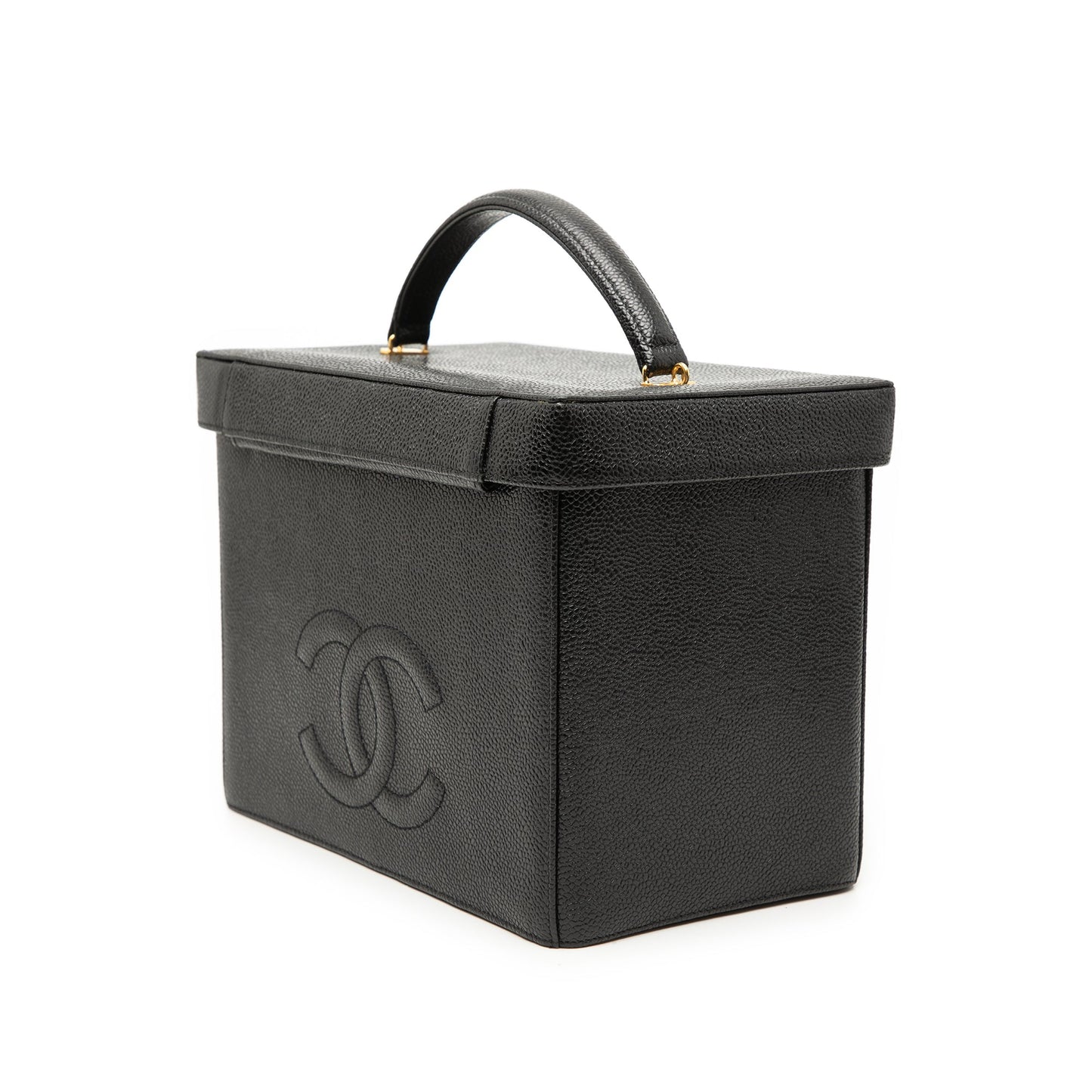 Chanel CC Caviar Vanity Box Case