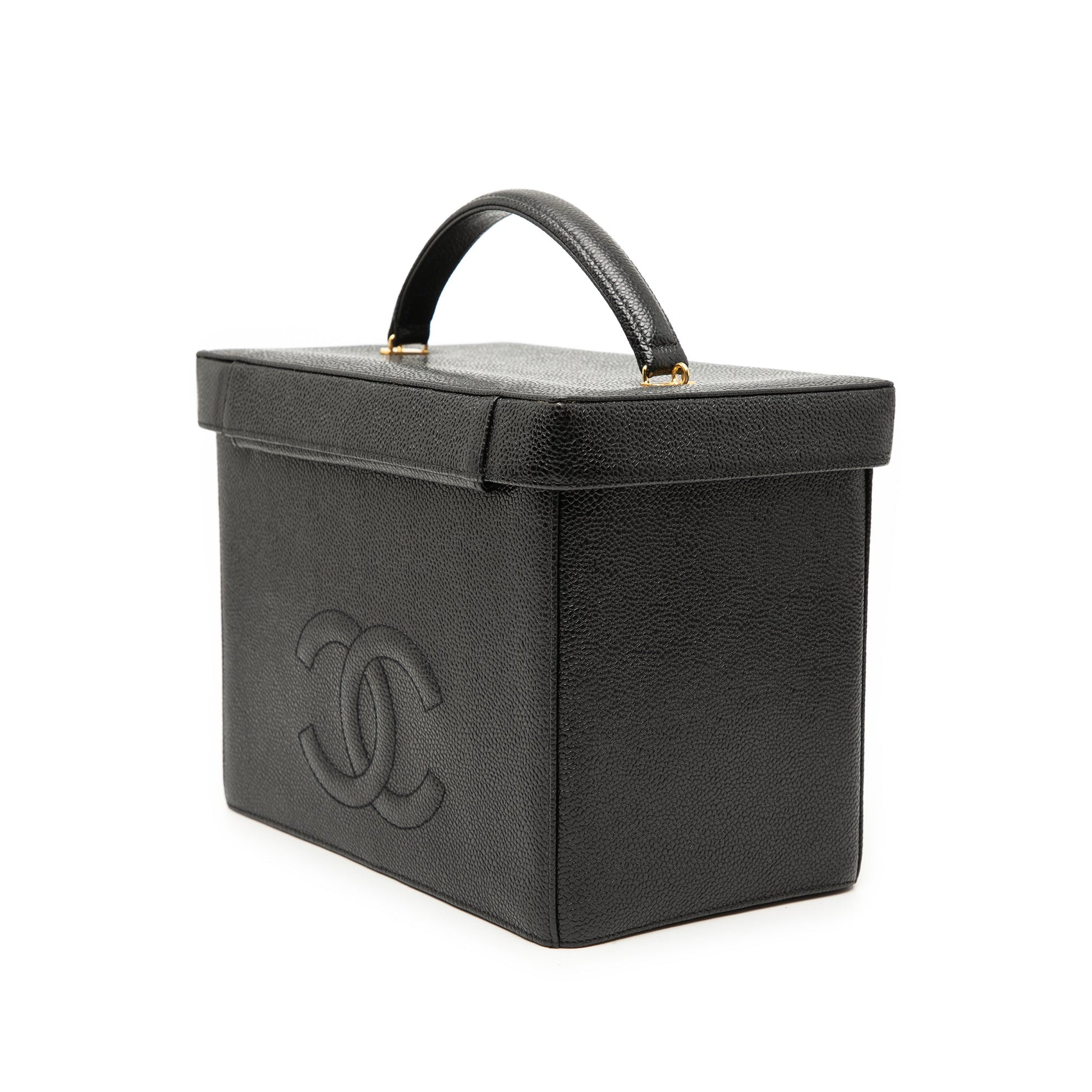 Chanel CC Caviar Vanity Box Case