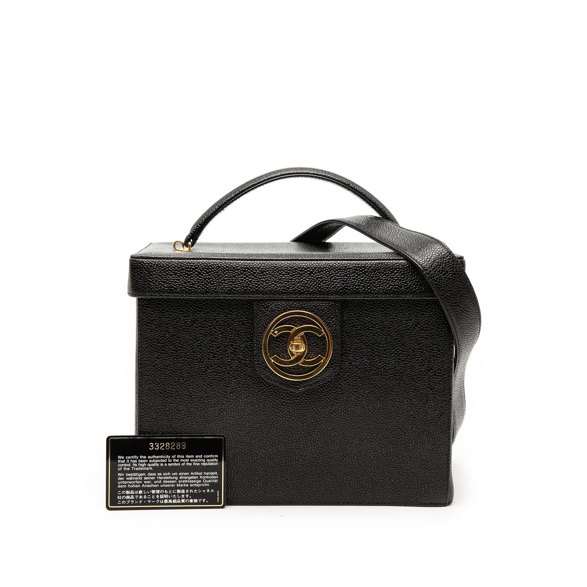 Chanel CC Caviar Vanity Box Case