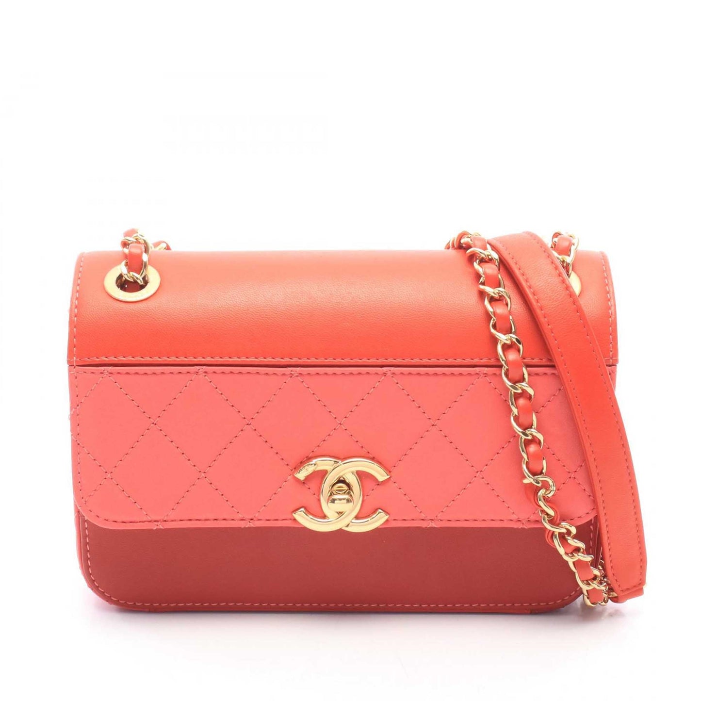 Chanel Tricolor Quilted Lambskin Single Flap
