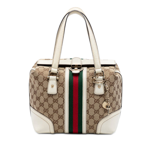 GG Canvas Web Treasure Handbag