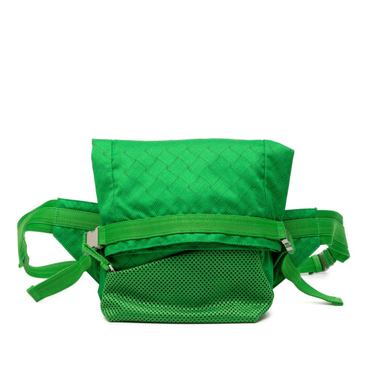 Bottega Veneta Nylon and Mesh Intrecciato Belt Bag