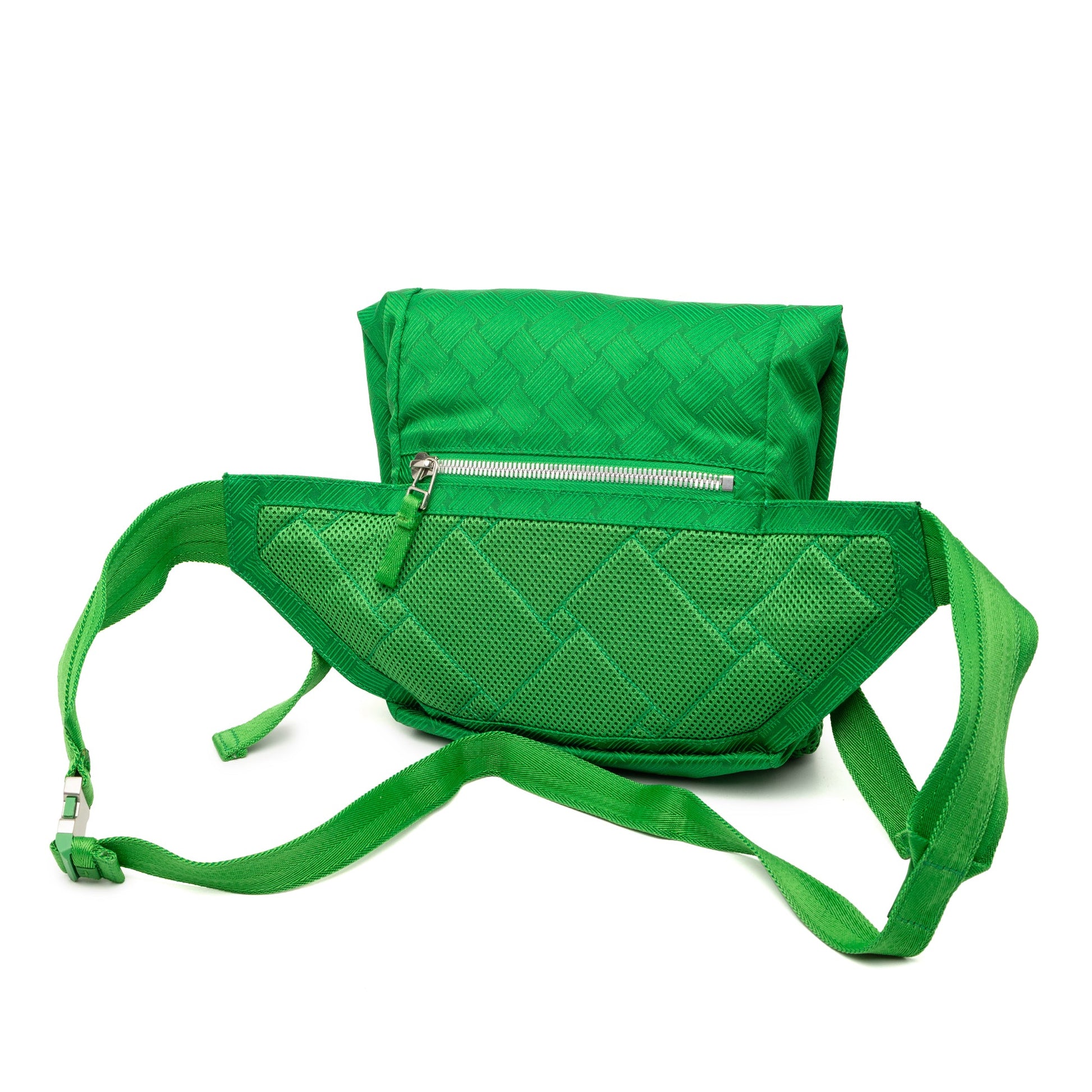 Bottega Veneta Nylon and Mesh Intrecciato Belt Bag