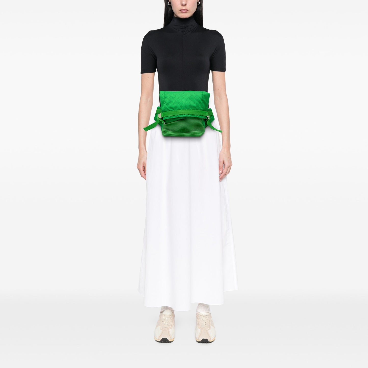 Bottega Veneta Nylon and Mesh Intrecciato Belt Bag