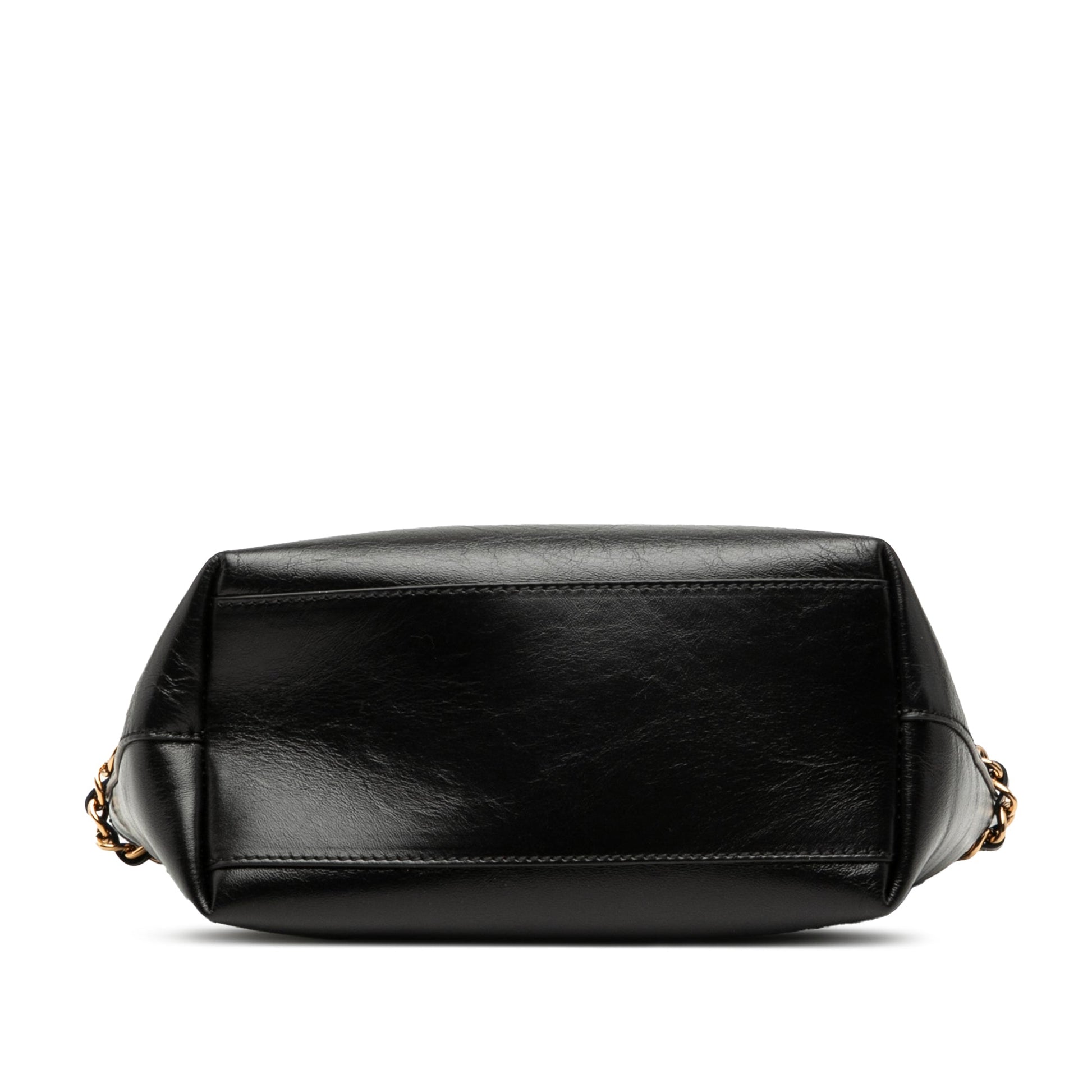 Versace Leather La Medusa Shoulder Bag