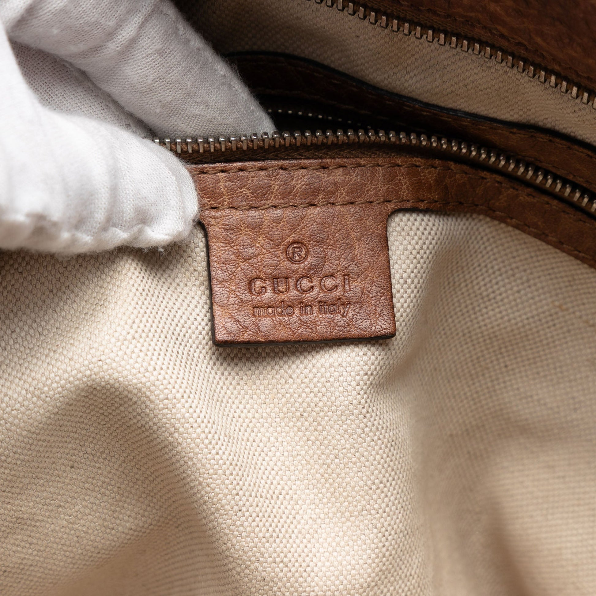 Gucci Medium Leather Miss GG Satchel