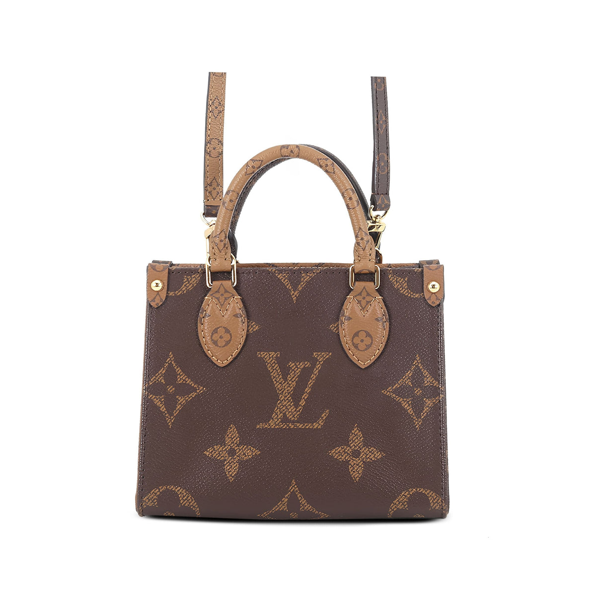 Louis Vuitton Monogram Reverse OnTheGo BB — Brown