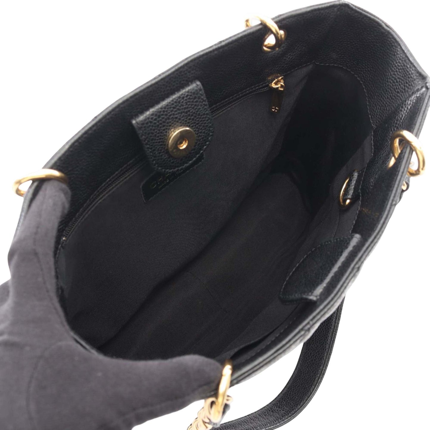 Chanel Caviar Petite Shopping Tote