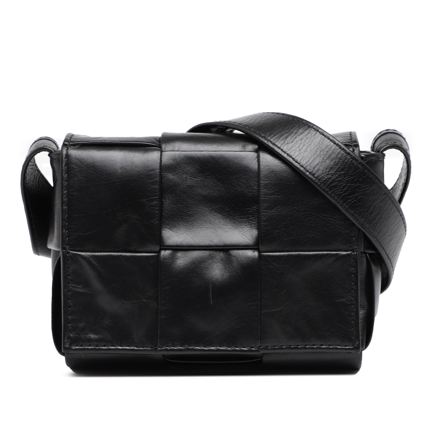 Bottega Veneta Candy Paper Calfskin Intrecciato Cassette Crossbody
