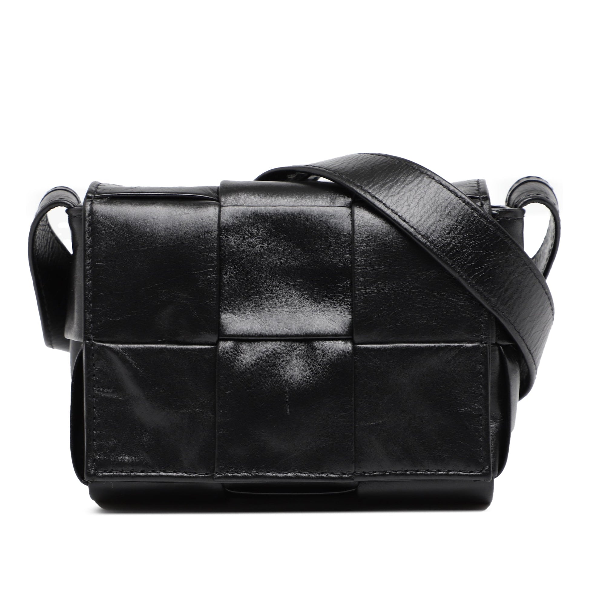 Bottega Veneta Candy Paper Calfskin Intrecciato Cassette Crossbody
