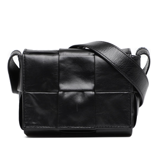 Bottega Veneta Candy Paper Calfskin Intrecciato Cassette Crossbody