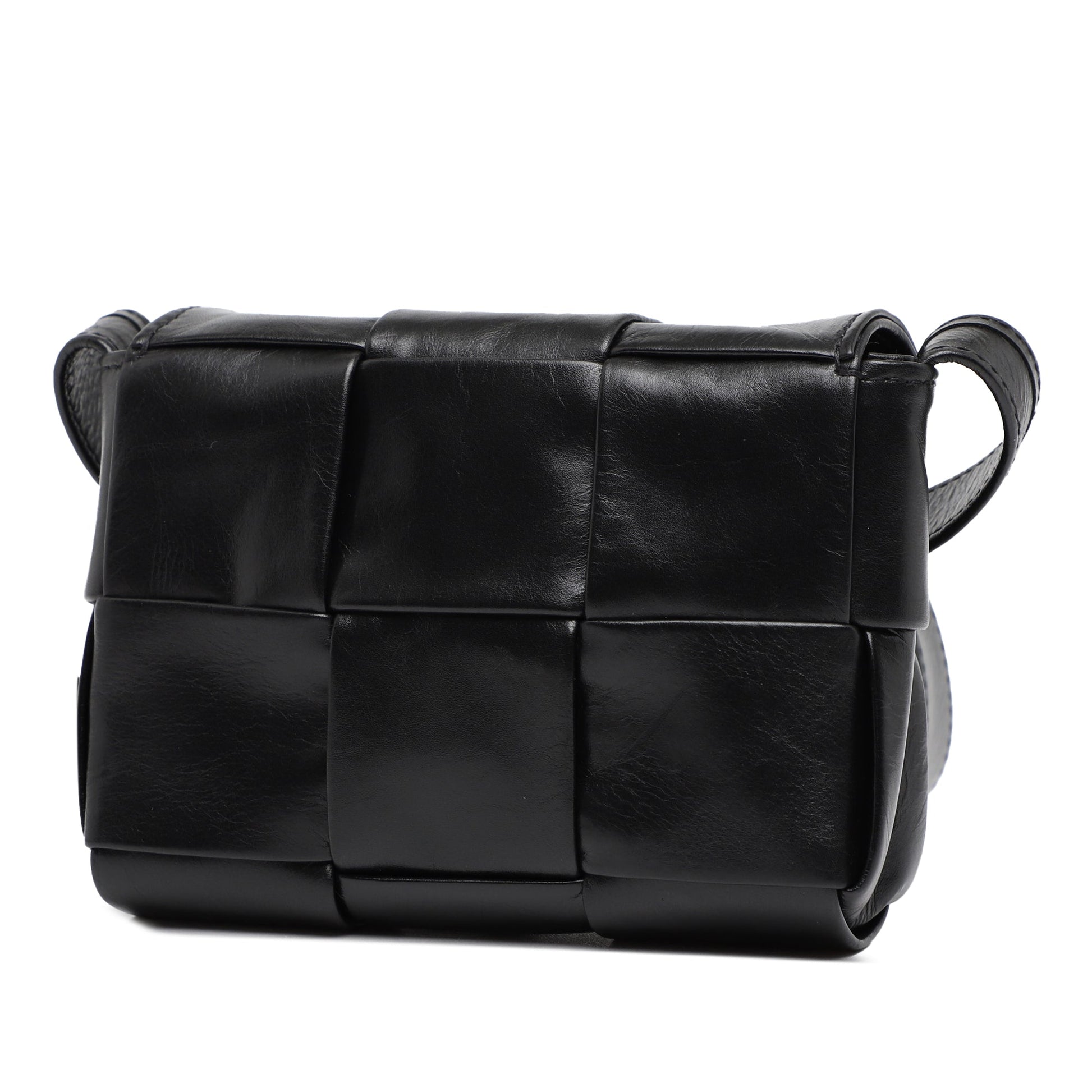 Bottega Veneta Candy Paper Calfskin Intrecciato Cassette Crossbody
