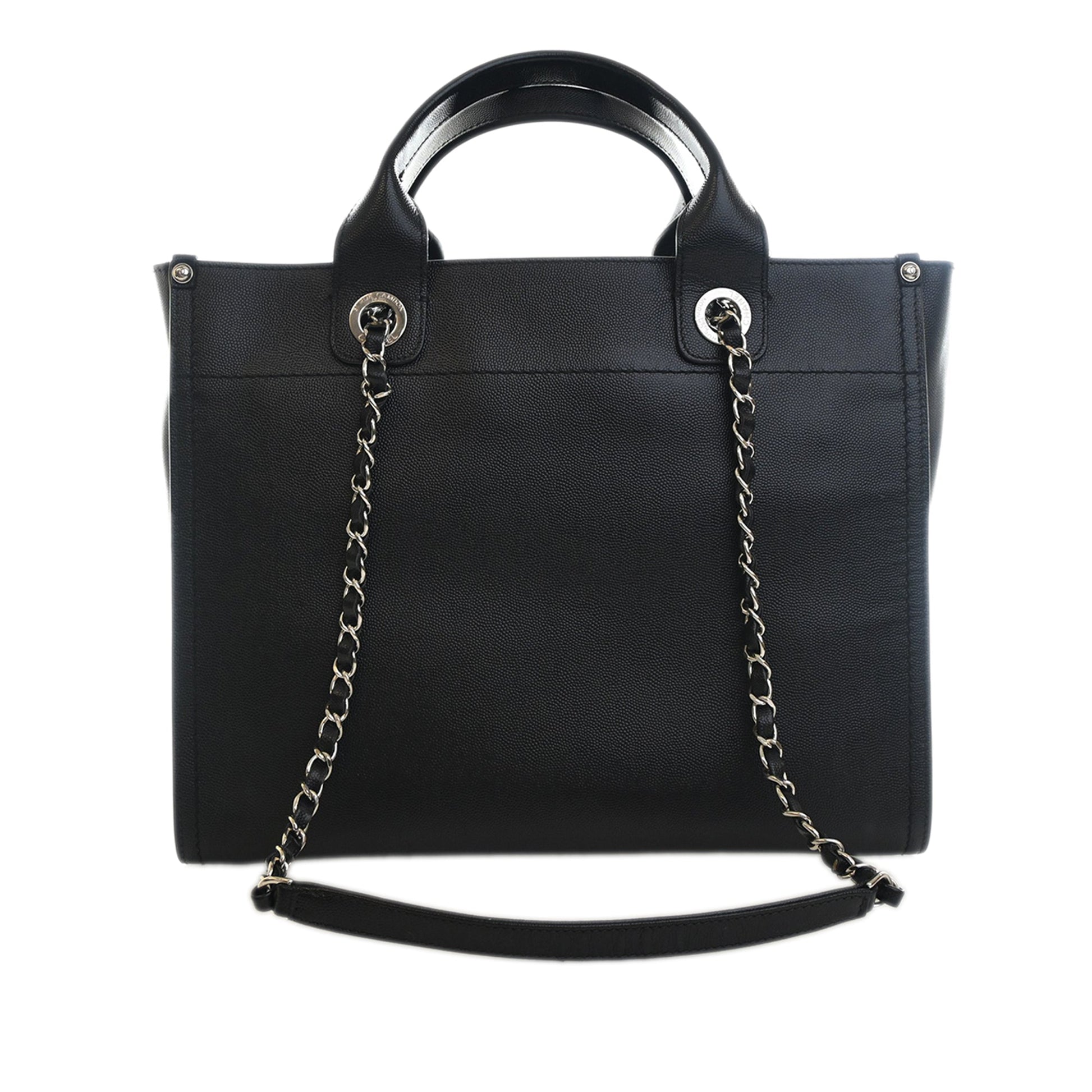 Chanel Small Caviar Studded Deauville Tote