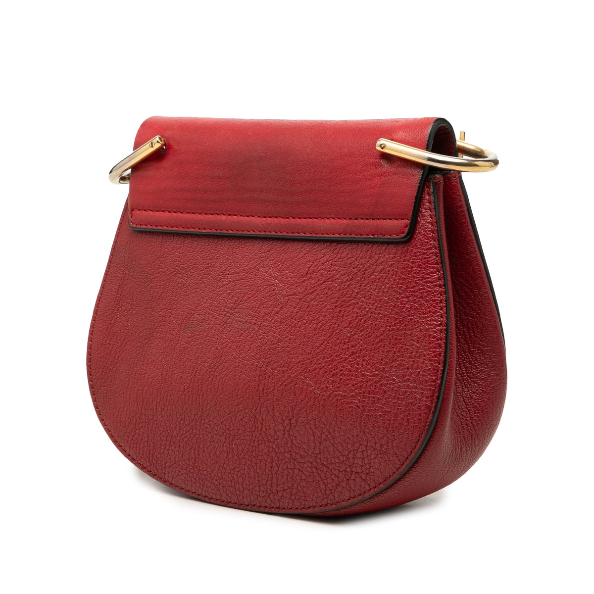 Chloé Small Smooth and Grained Calfskin Drew Crossbody