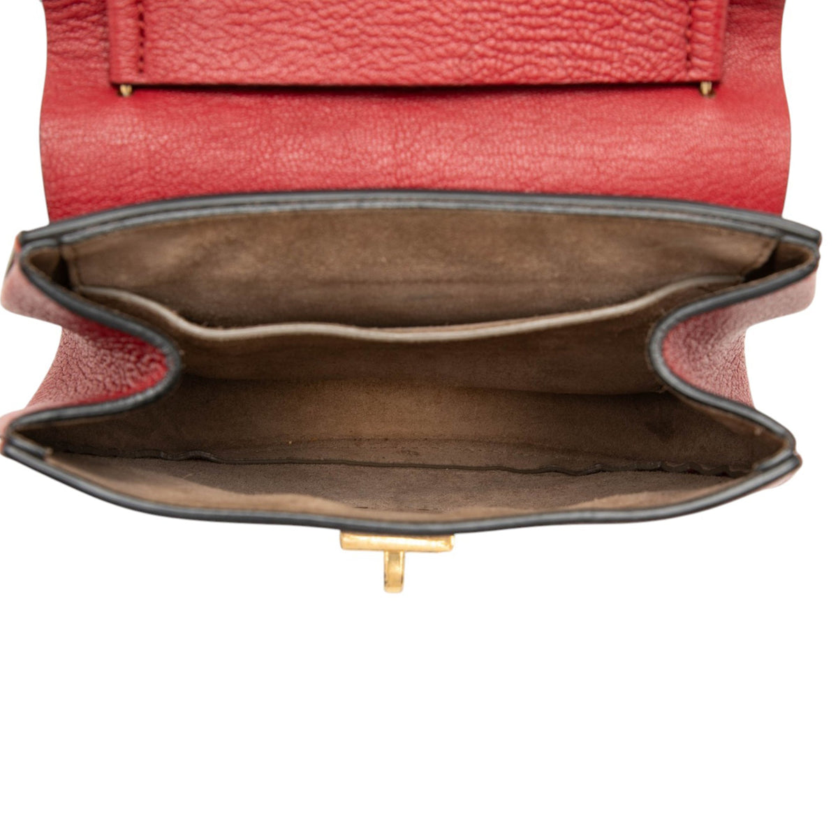 Chloé Small Smooth and Grained Calfskin Drew Crossbody