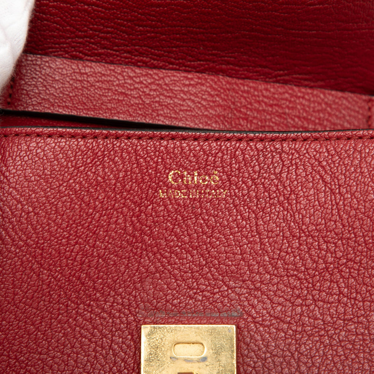 Chloé Small Smooth and Grained Calfskin Drew Crossbody