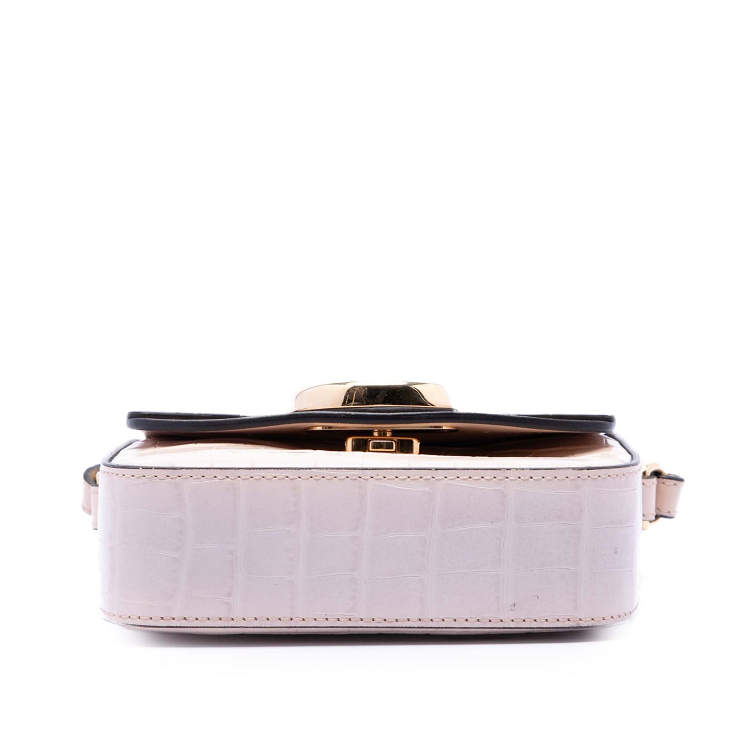 Chloé Mini Croc Embossed Calfskin C Satchel