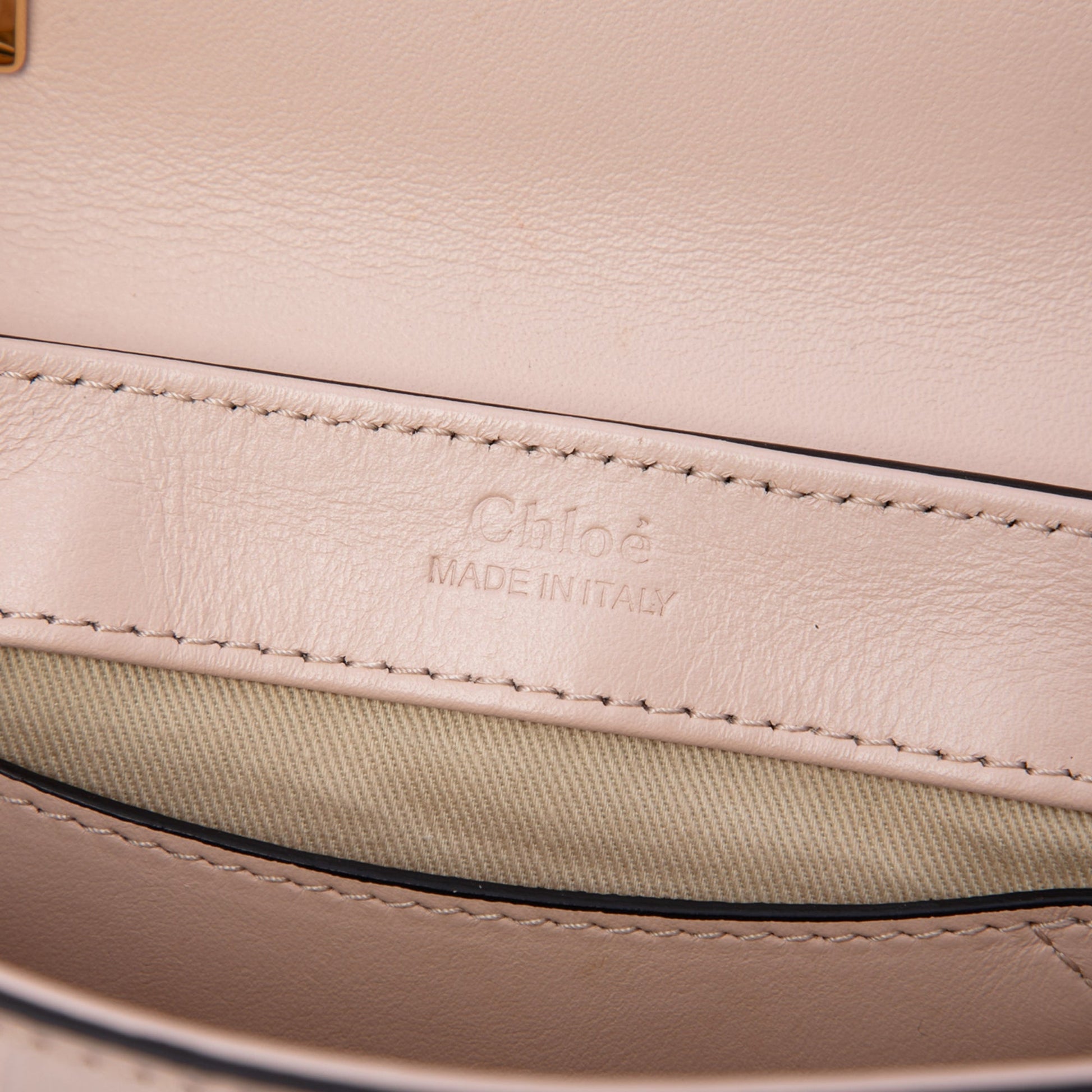 Chloé Mini Croc Embossed Calfskin C Satchel
