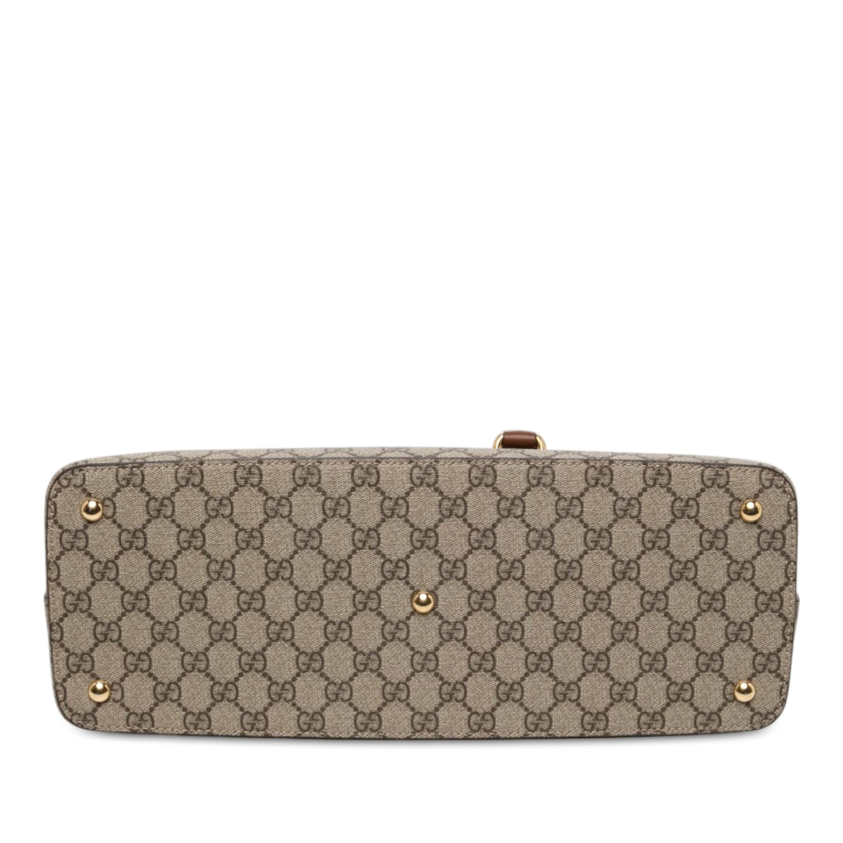 Gucci Large GG Supreme Linea A Satchel — Beige