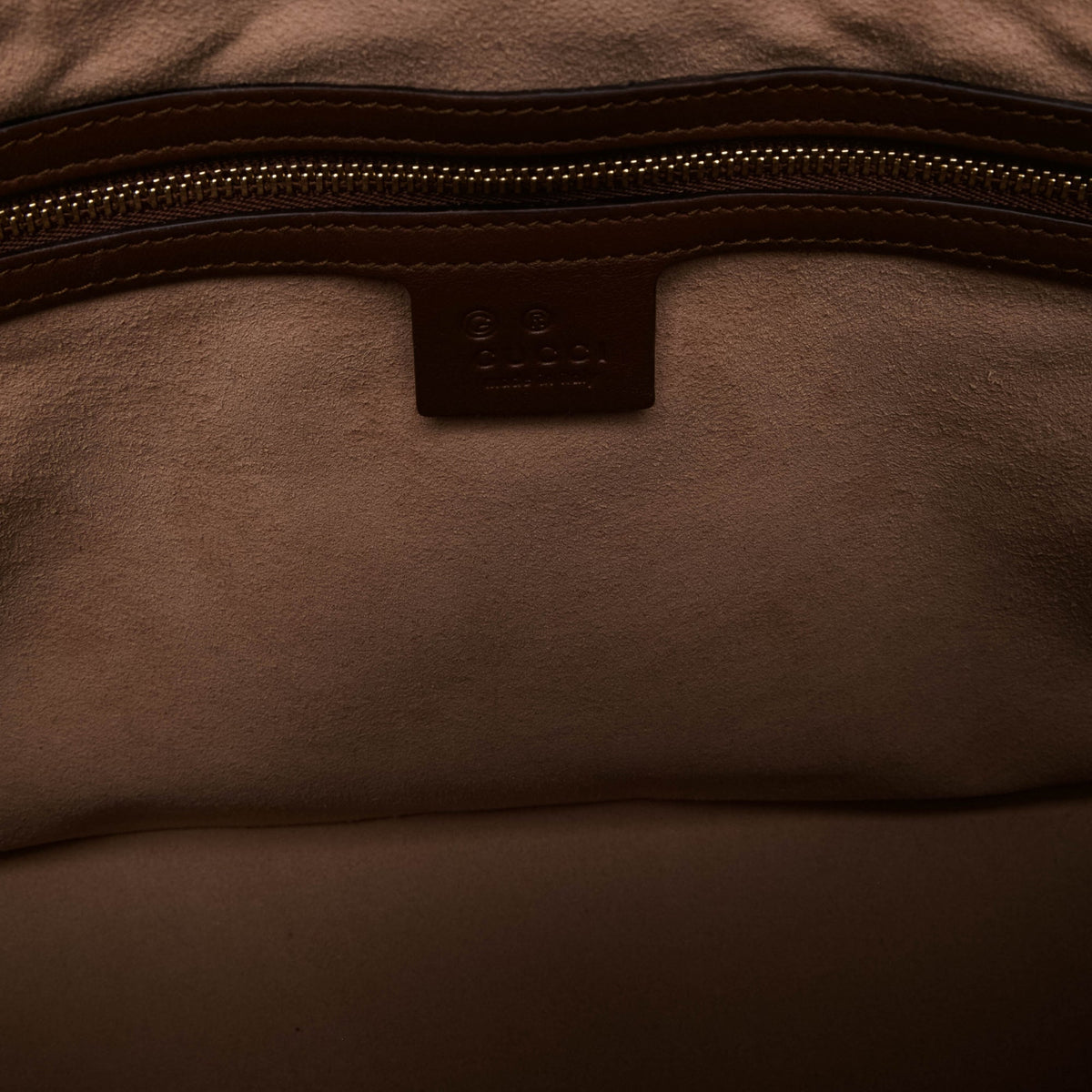 Gucci Large GG Supreme Linea A Satchel — Beige