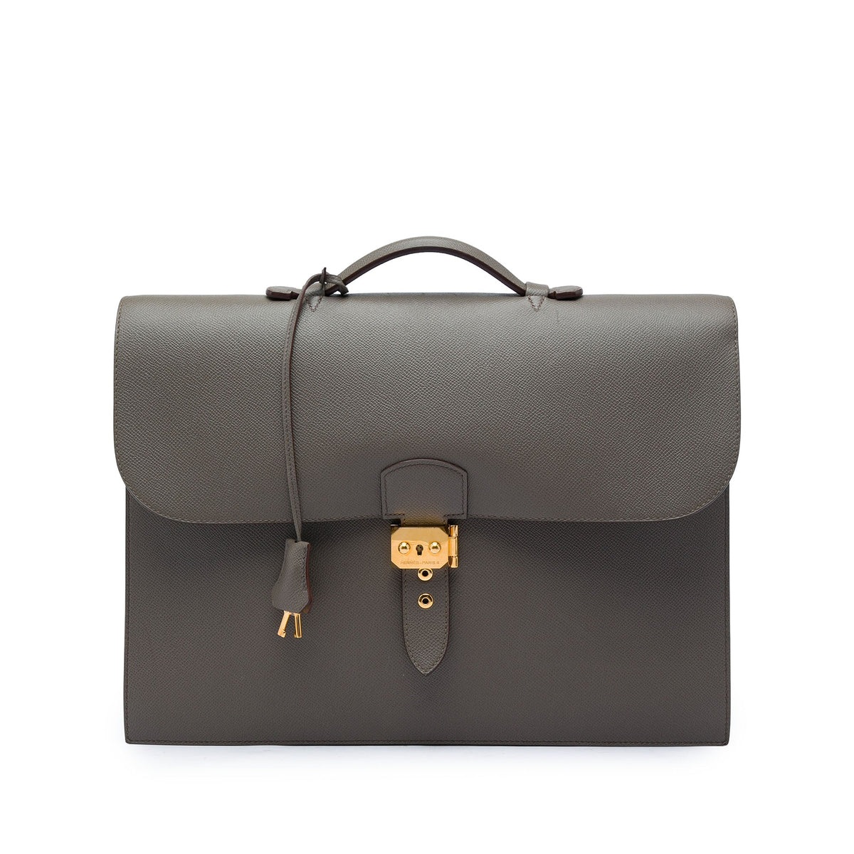 Hermès Epsom Sac A Depeches 38 — Brown