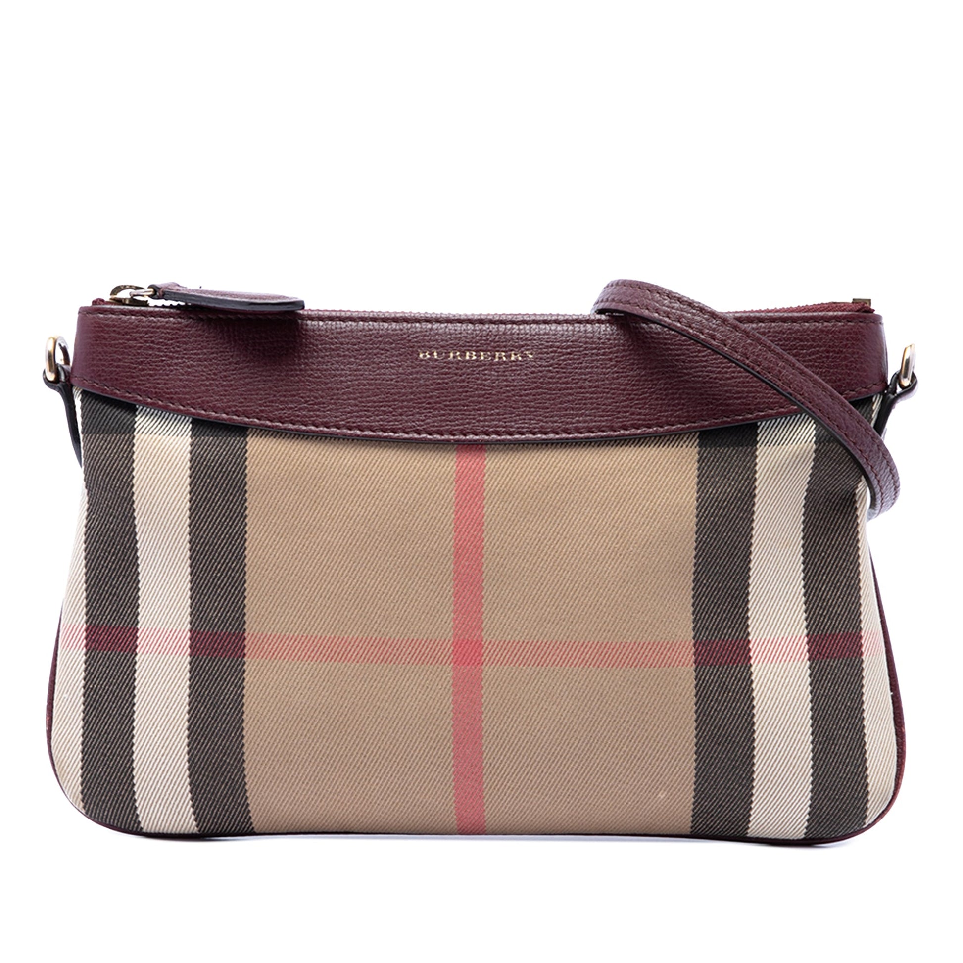 Burberry House Check Canvas Derby Peyton Crossbody