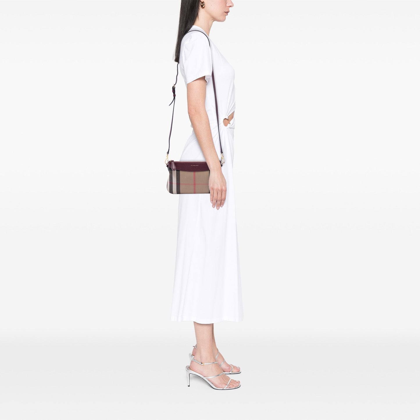 Burberry House Check Canvas Derby Peyton Crossbody