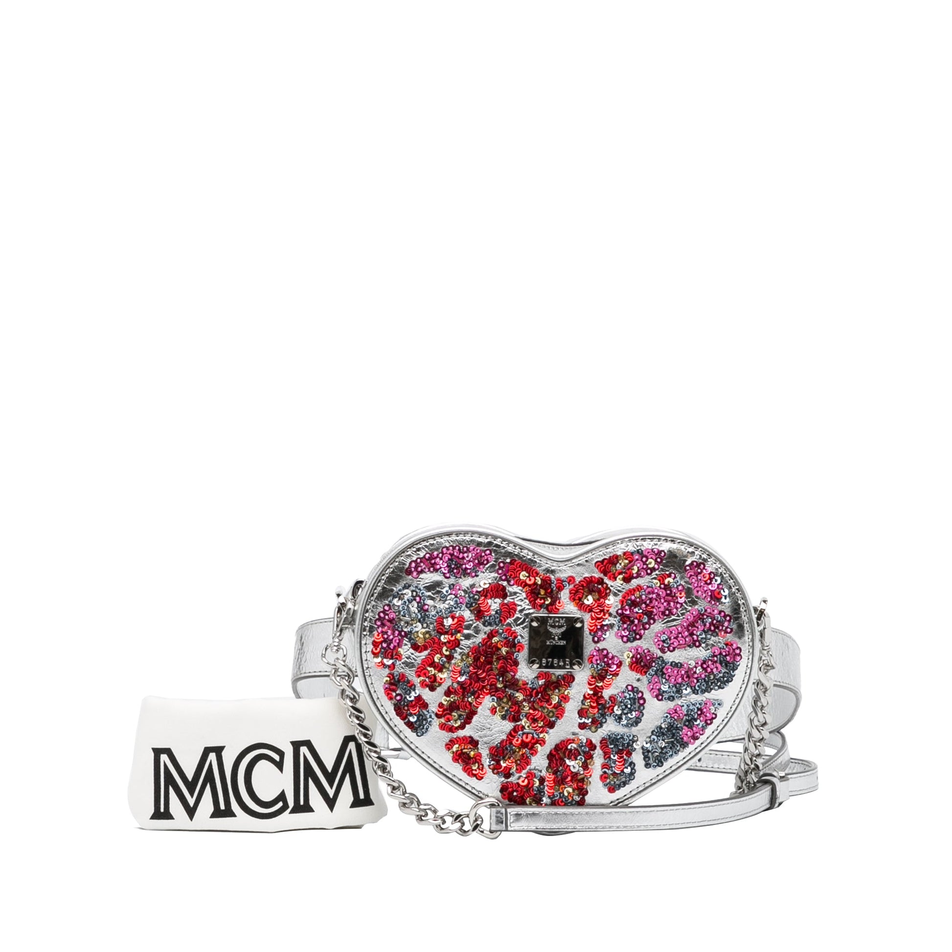MCM Paticia Leopard Sparkle Satchel