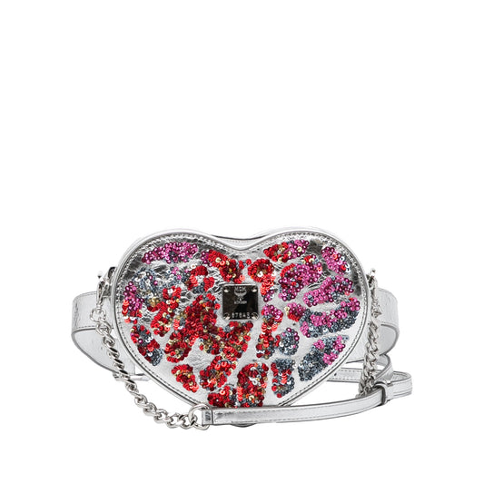 MCM Paticia Leopard Sparkle Satchel