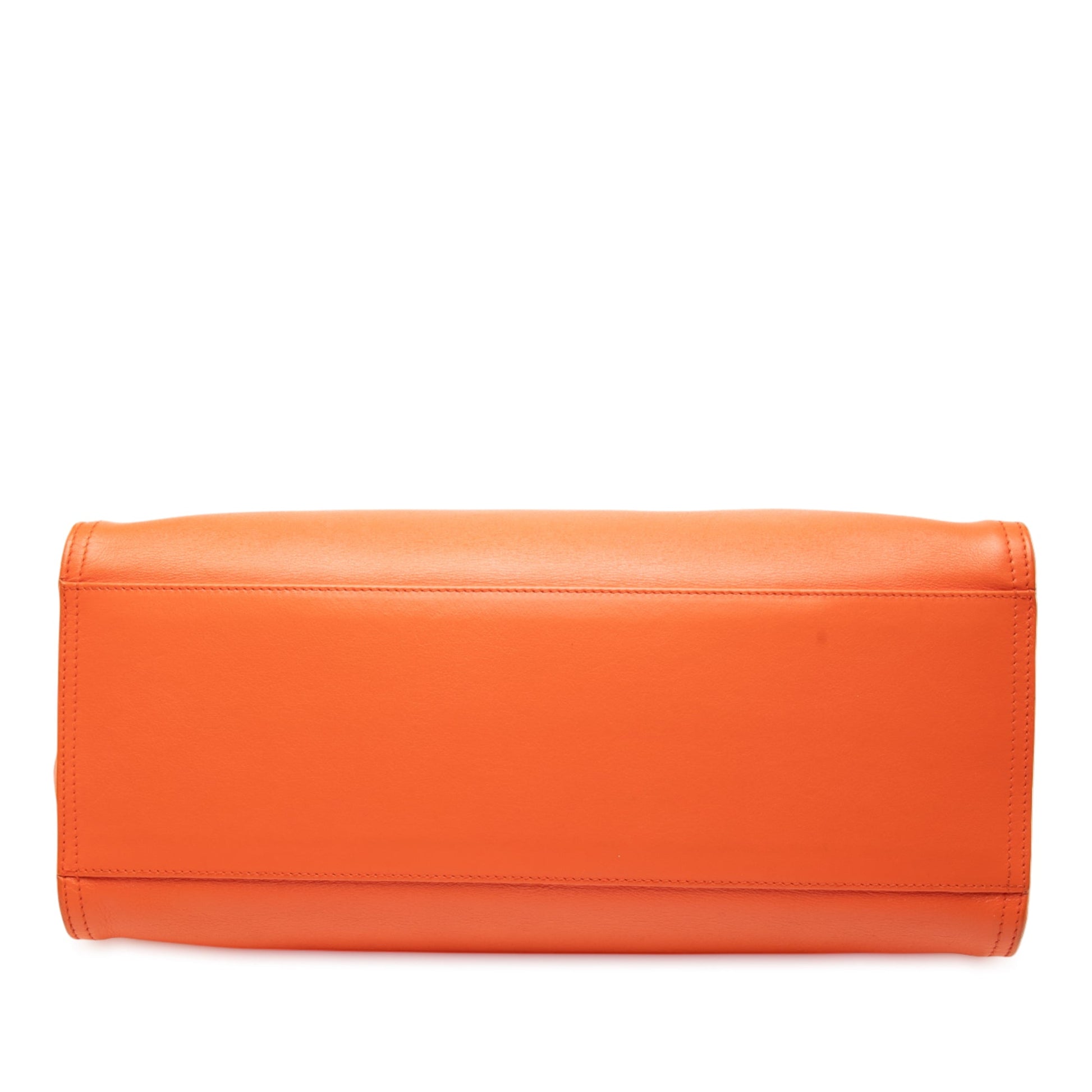 Bottega Veneta Leather Intrecciato Frame Top Handle Bag