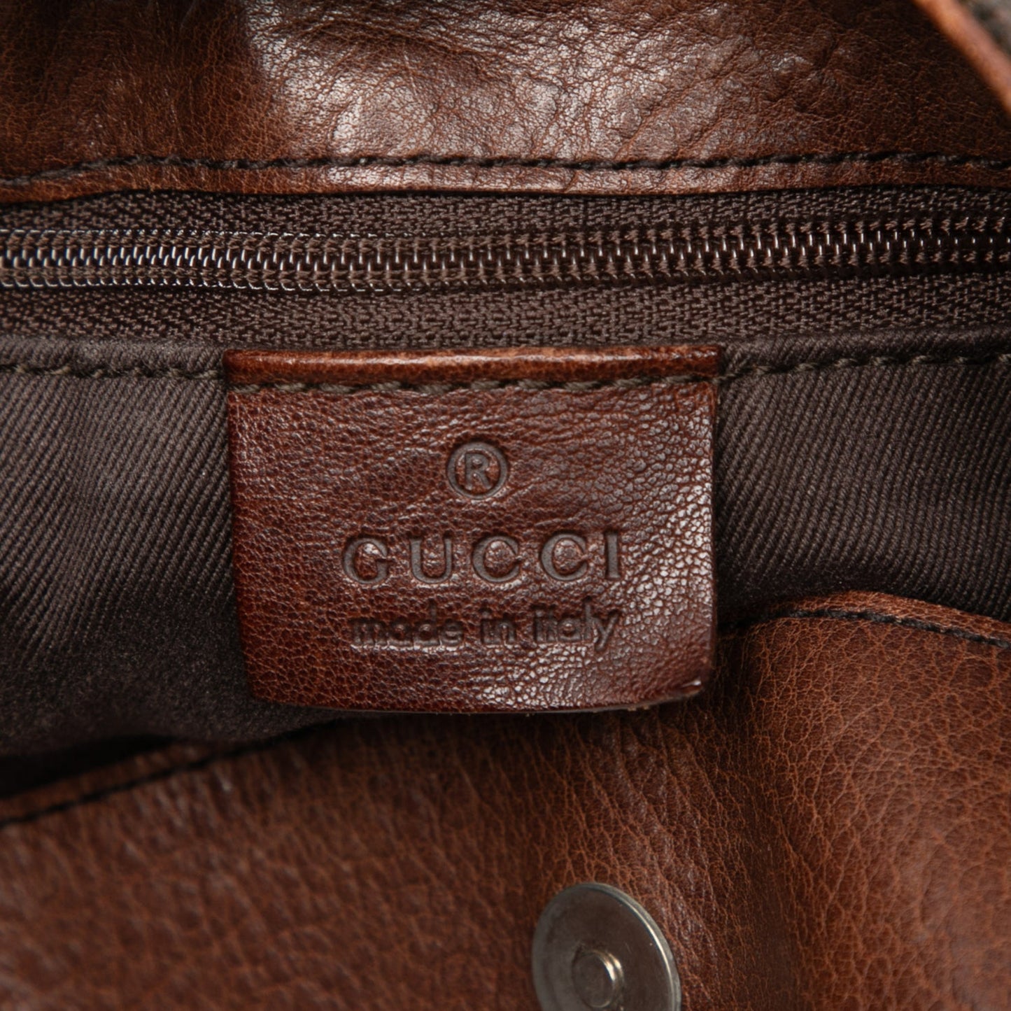 Gucci GG Denim Horsebit Shoulder Bag
