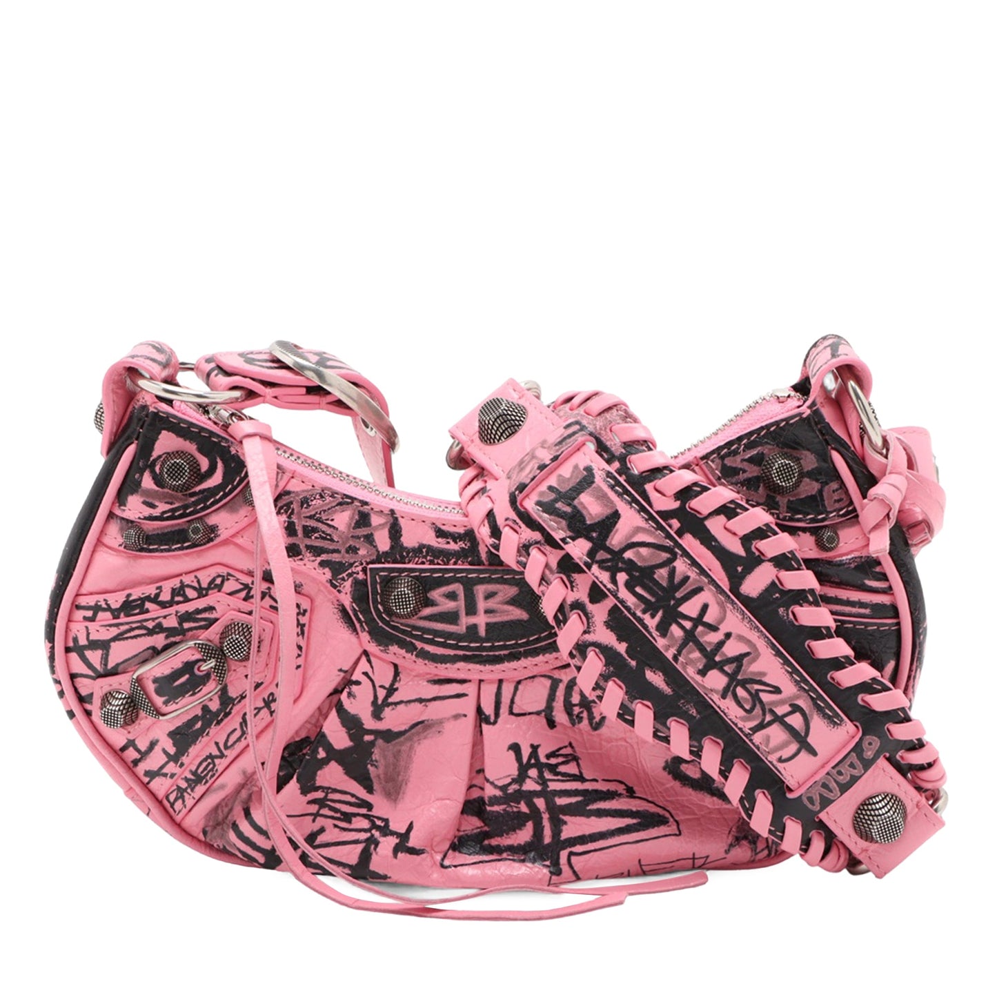 Balenciaga Lambskin Motocross Graffiti All Over Le Cagole XS