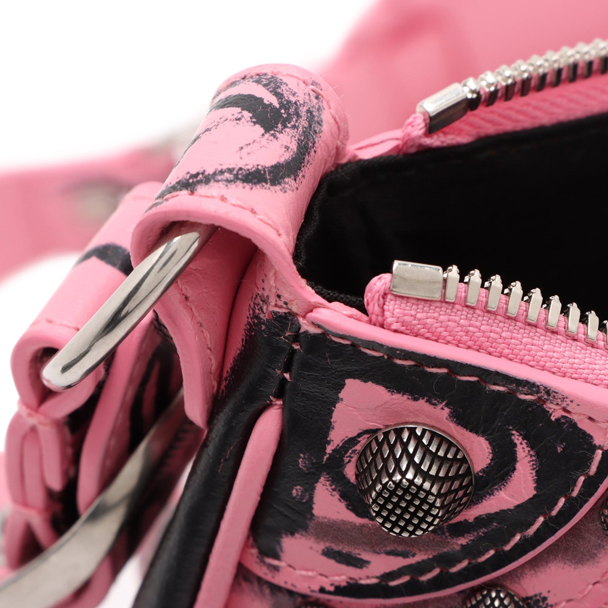 Balenciaga Lambskin Motocross Graffiti All Over Le Cagole XS