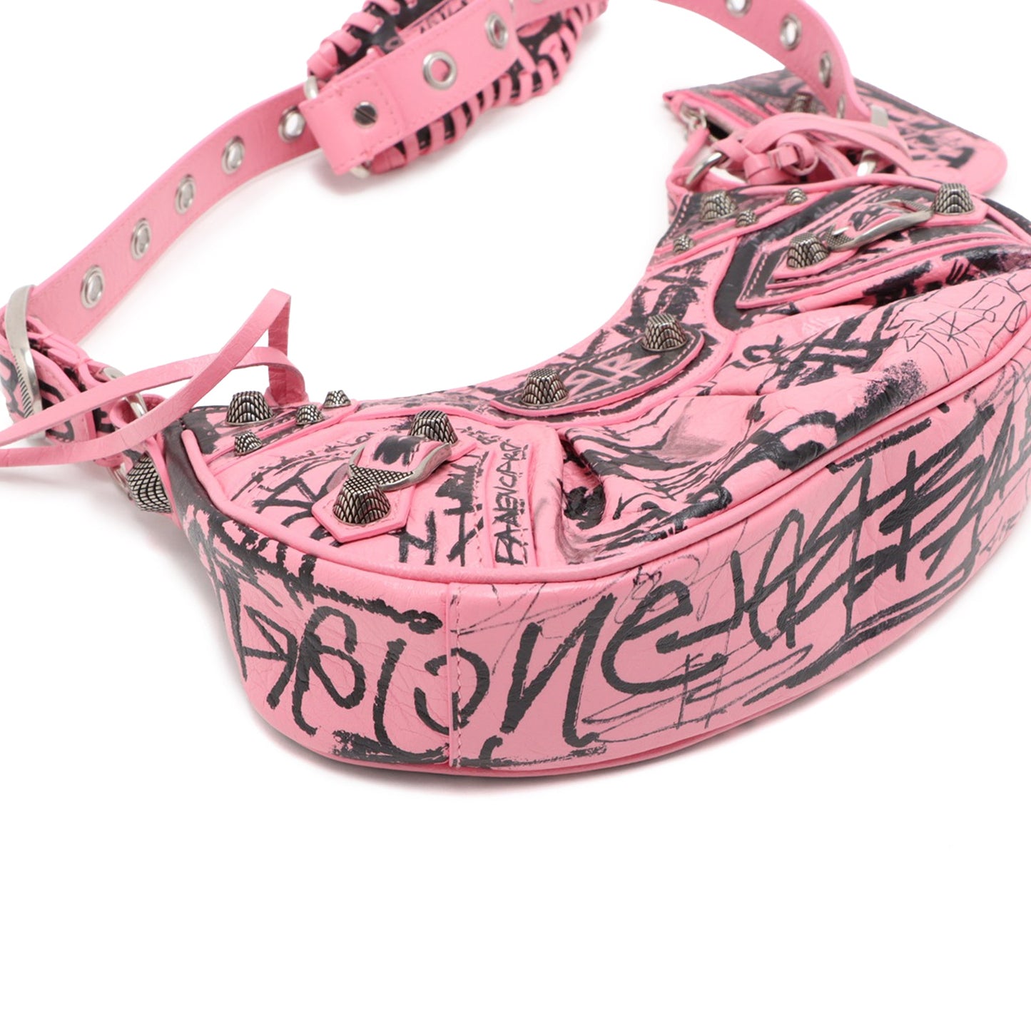 Balenciaga Lambskin Motocross Graffiti All Over Le Cagole XS