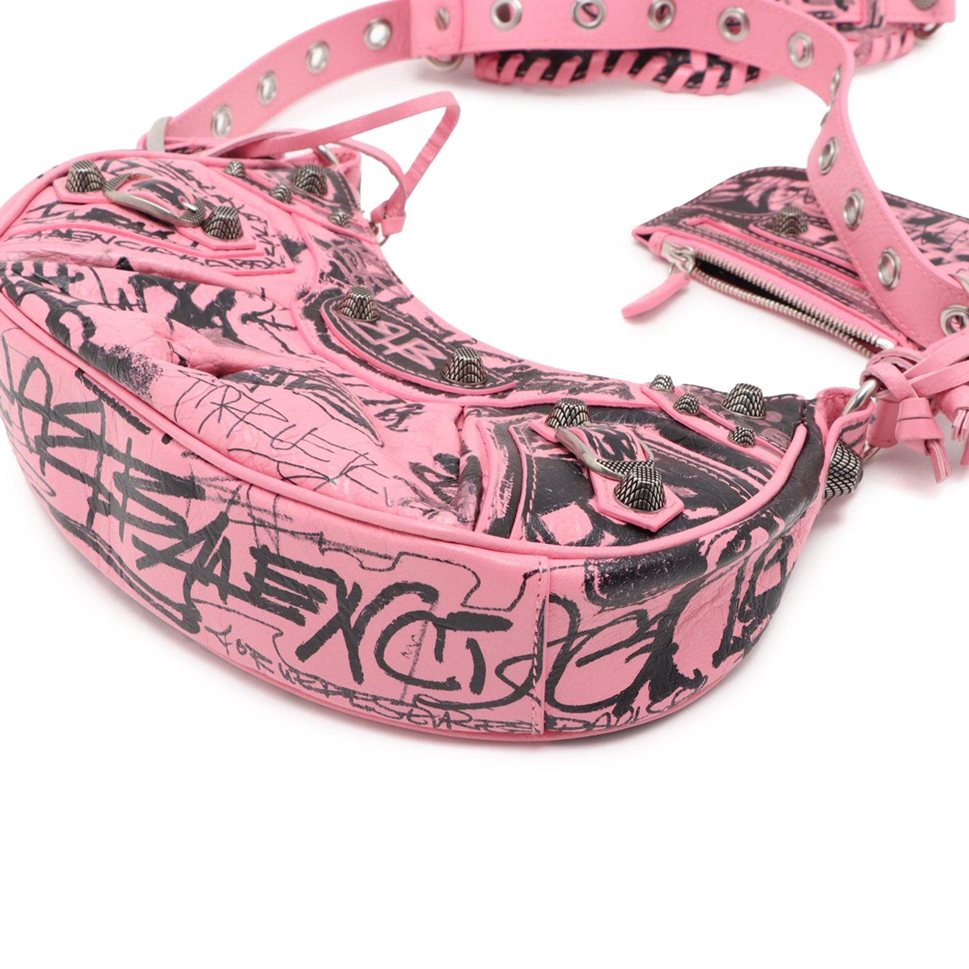 Balenciaga Lambskin Motocross Graffiti All Over Le Cagole XS