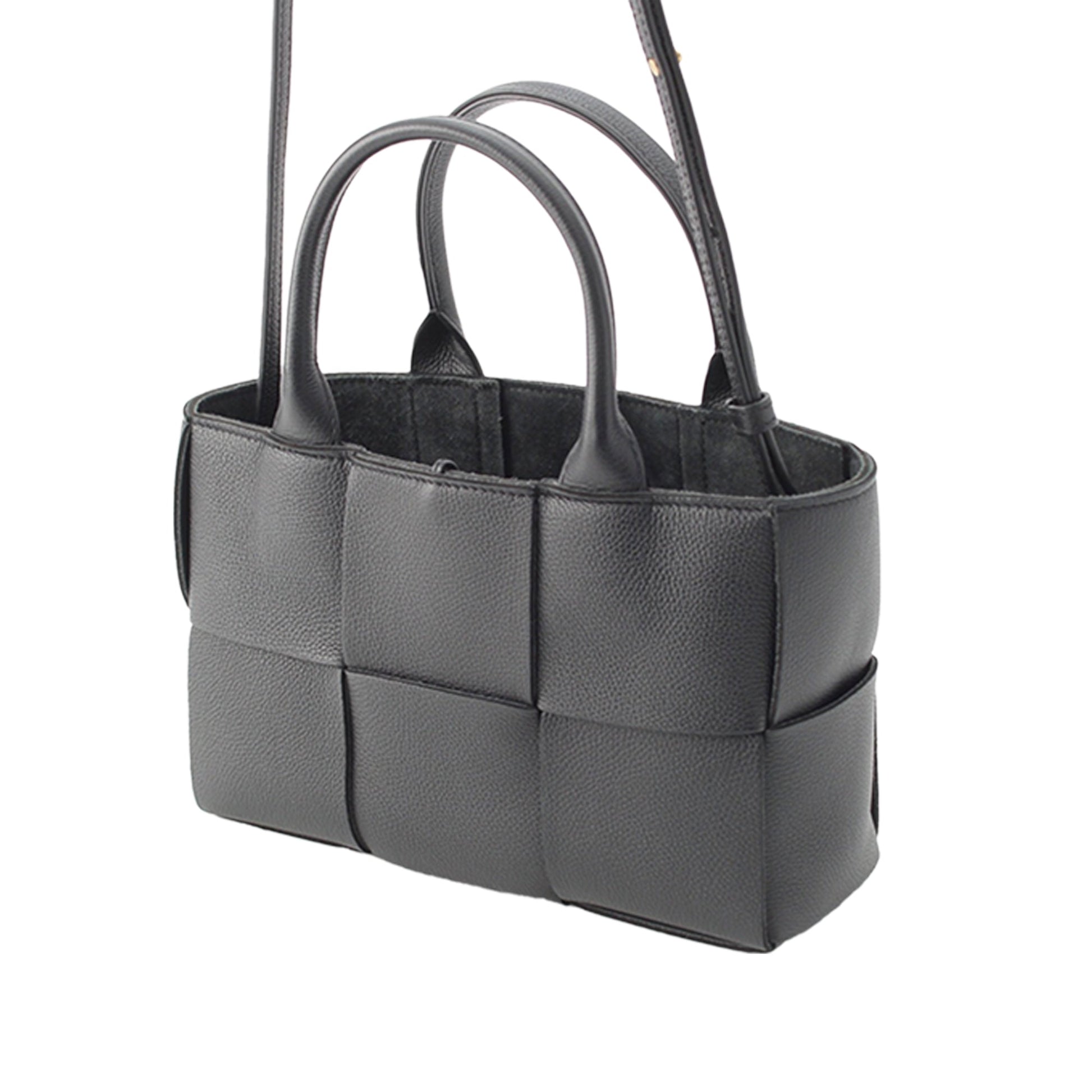 Bottega Veneta Mini Lambskin Intreccio Arco Tote