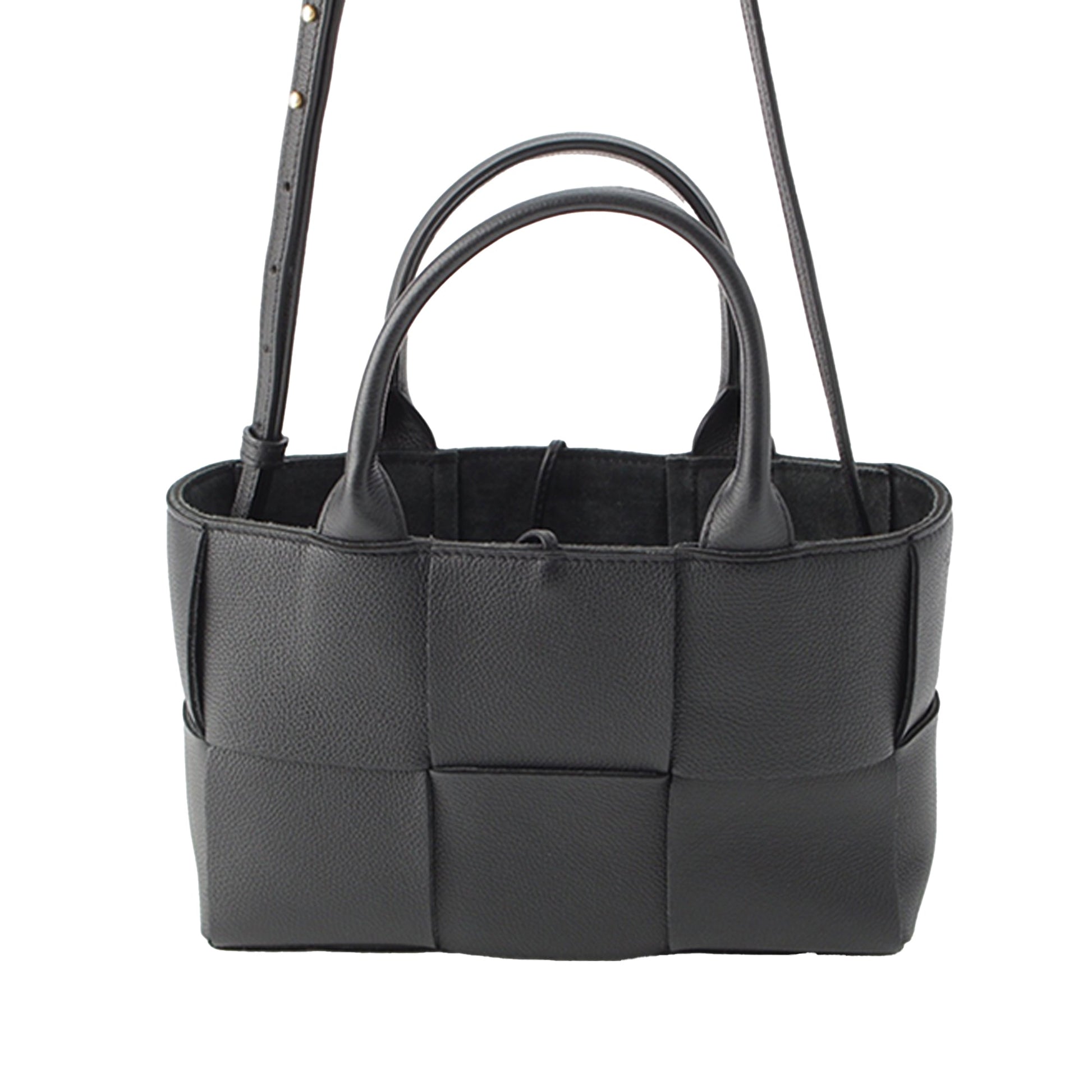 Bottega Veneta Mini Lambskin Intreccio Arco Tote