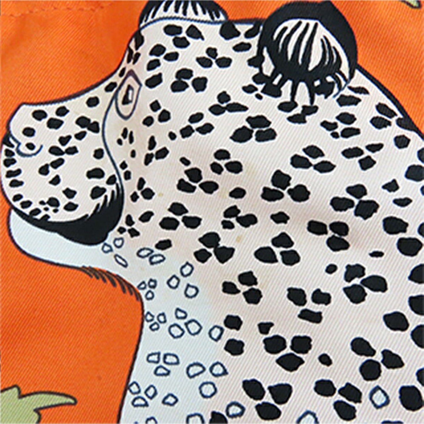 Hermès Les Leopards Silk and Epsom Sac Musardine