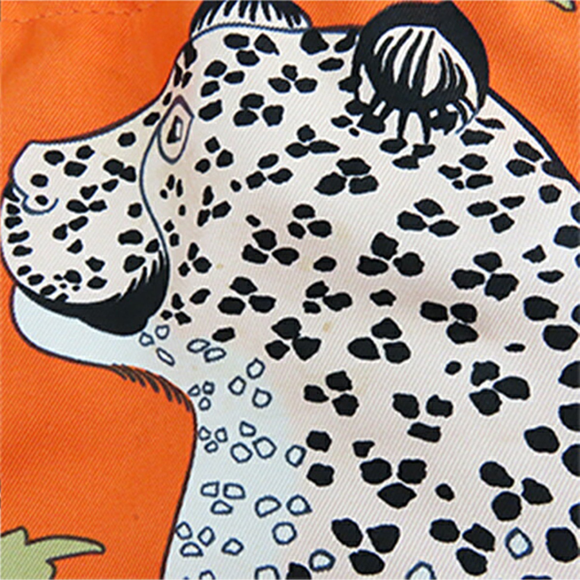 Hermès Les Leopards Silk and Epsom Sac Musardine