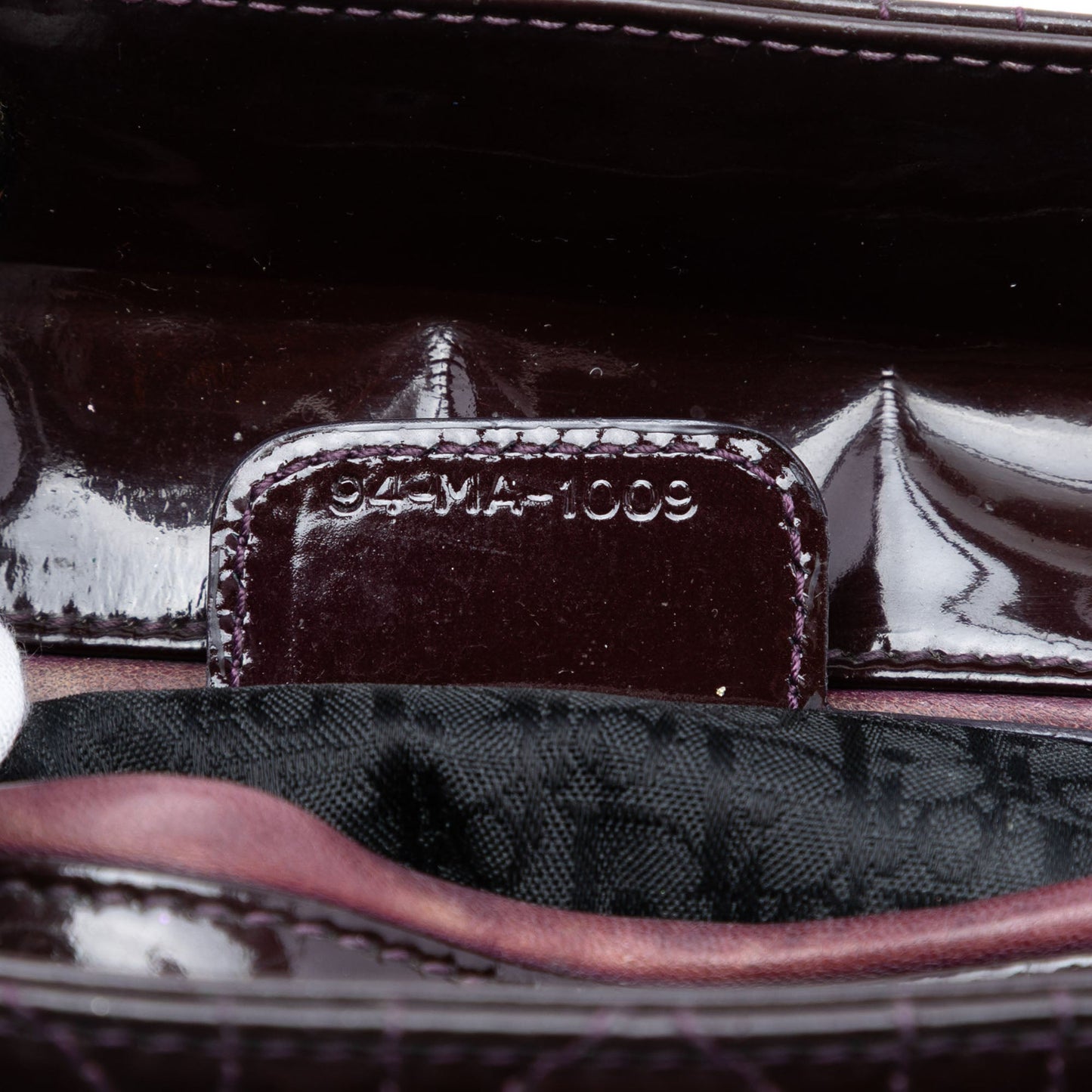 Dior Medium Patent Cannage Lady Dior
