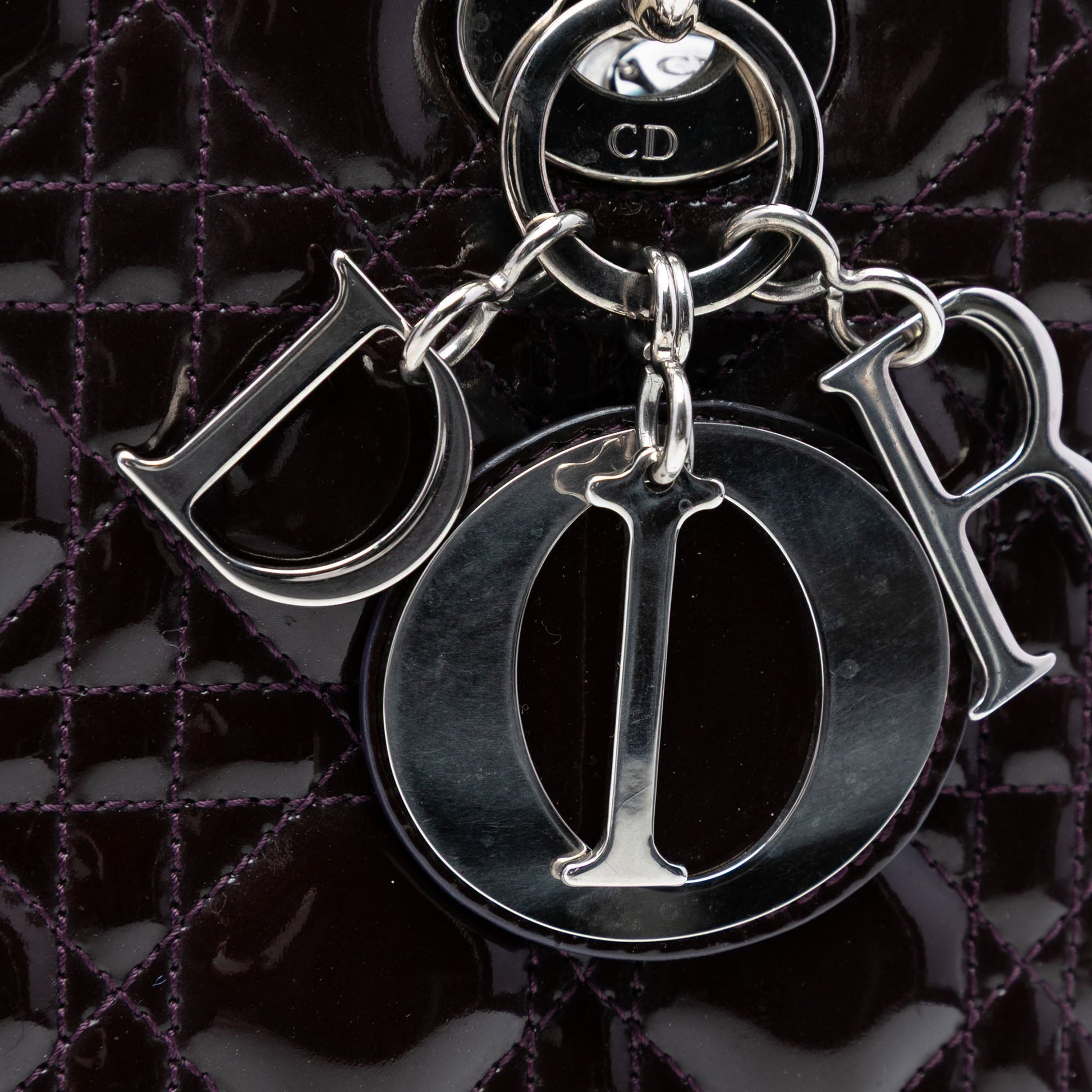 Dior Medium Patent Cannage Lady Dior
