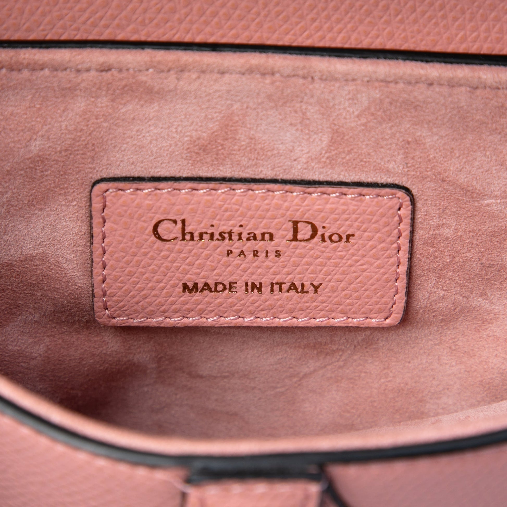 Dior Mini Grained Calfskin Saddle Bag