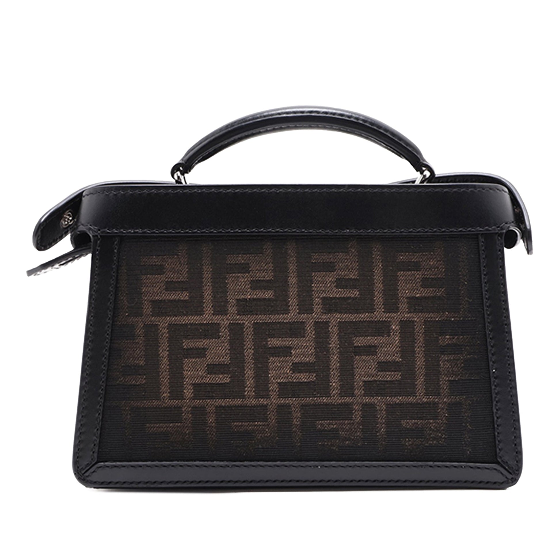 Fendi Mini Zucca Canvas Peekaboo ISeeU Satchel