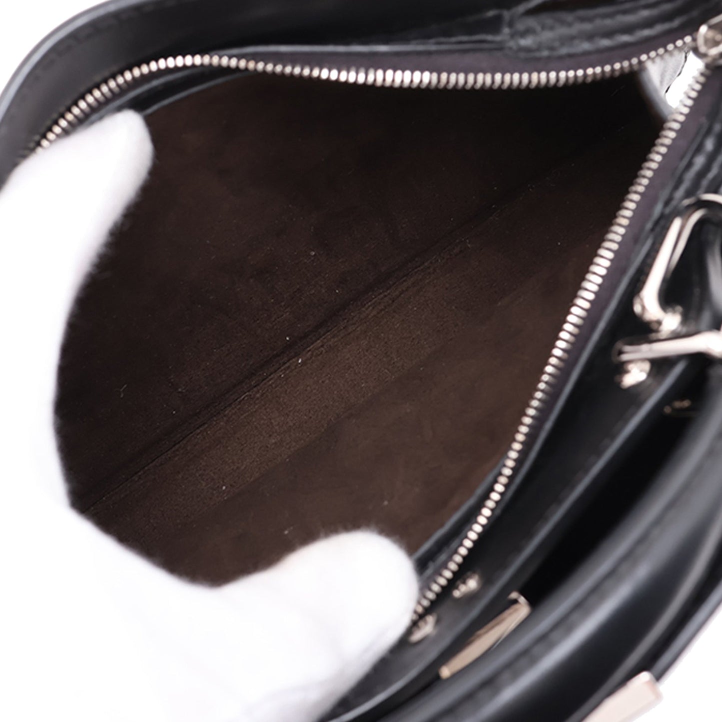 Fendi Mini Zucca Canvas Peekaboo ISeeU Satchel