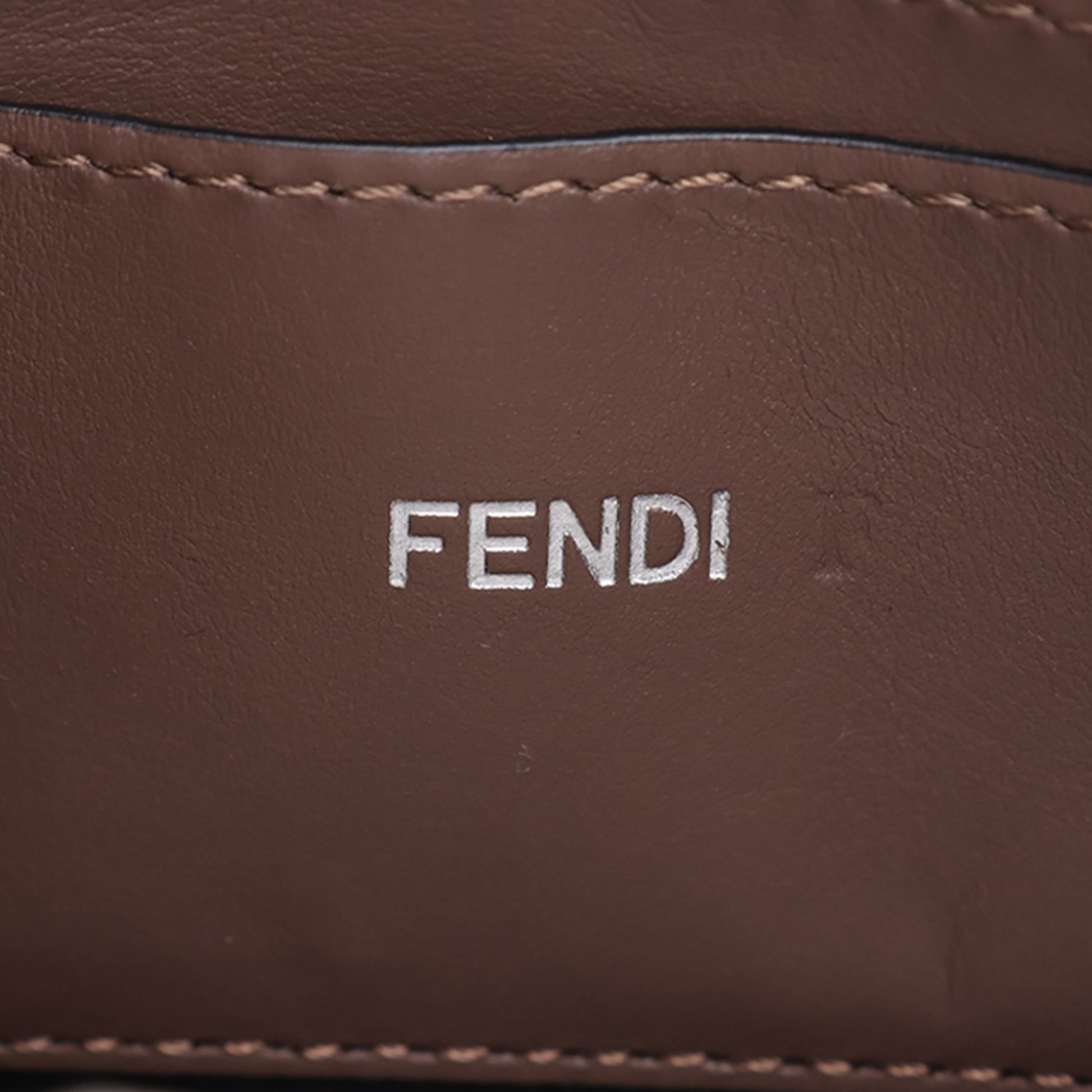 Fendi Mini Zucca Canvas Peekaboo ISeeU Satchel
