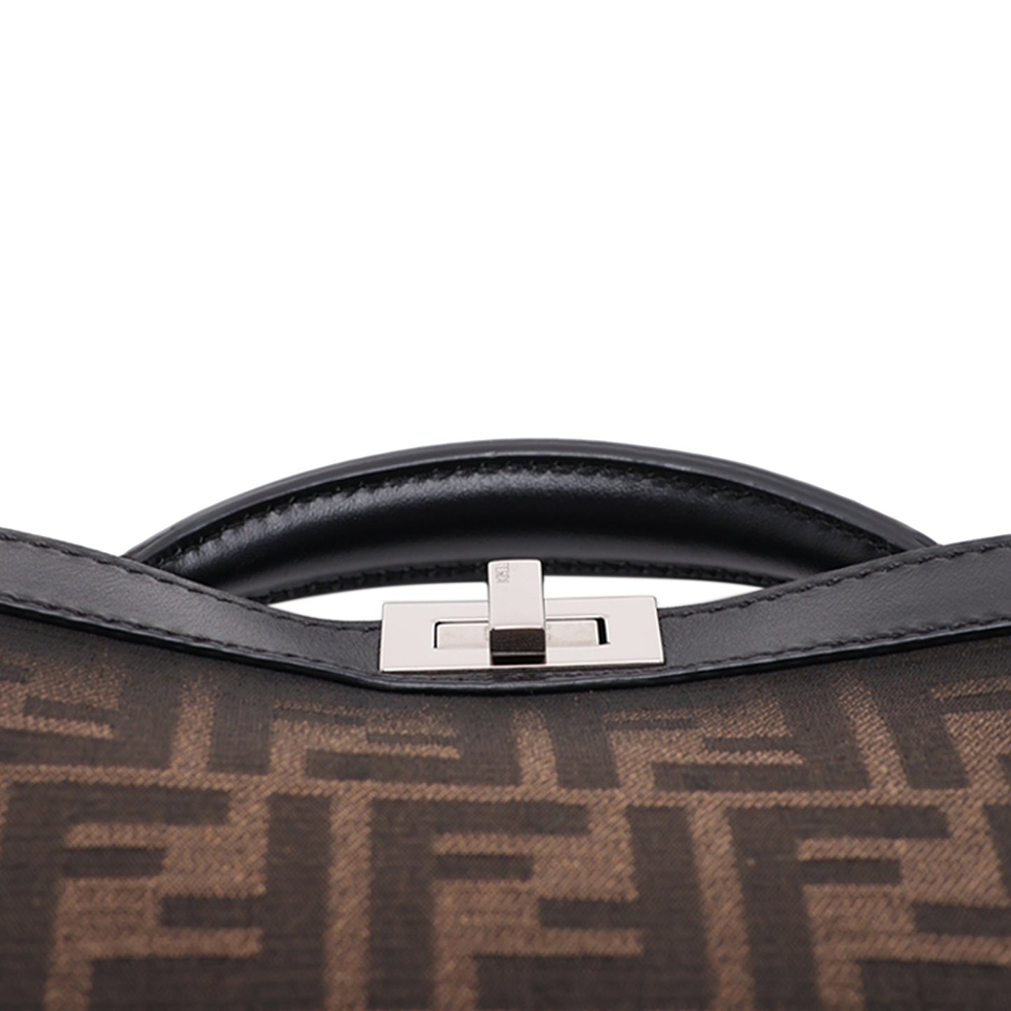 Fendi Mini Zucca Canvas Peekaboo ISeeU Satchel