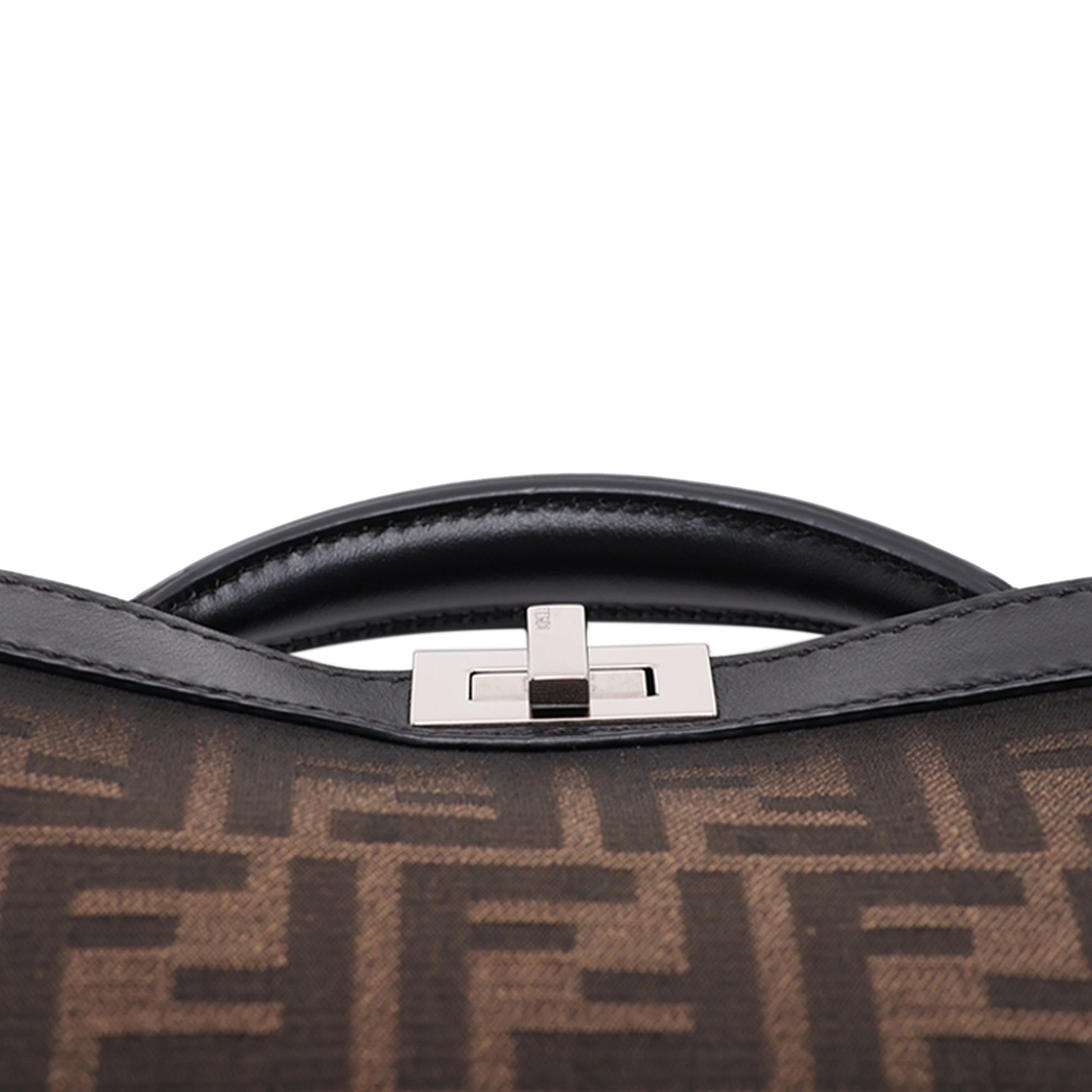 Fendi Mini Zucca Canvas Peekaboo ISeeU Satchel
