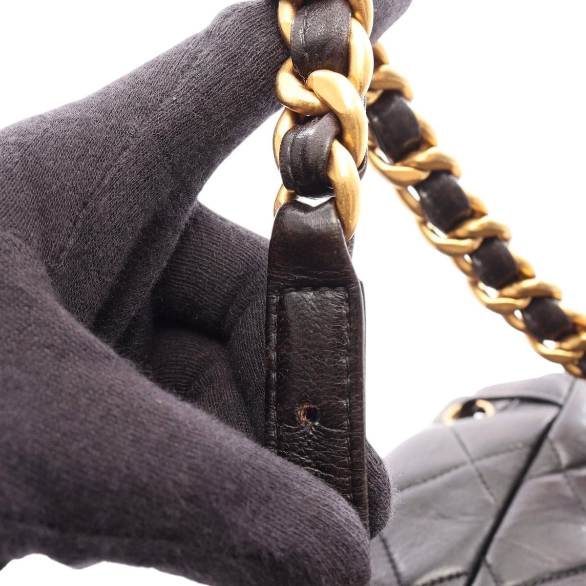 Chanel CC Quilted Lambskin Backpack — Black