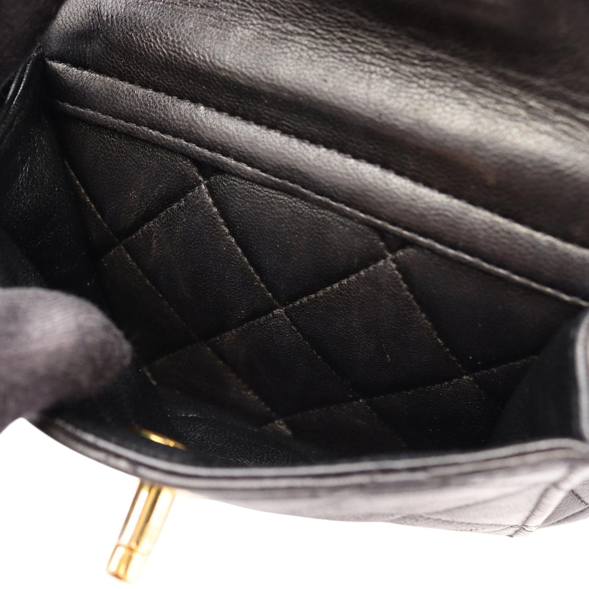 Chanel CC Quilted Lambskin Backpack — Black