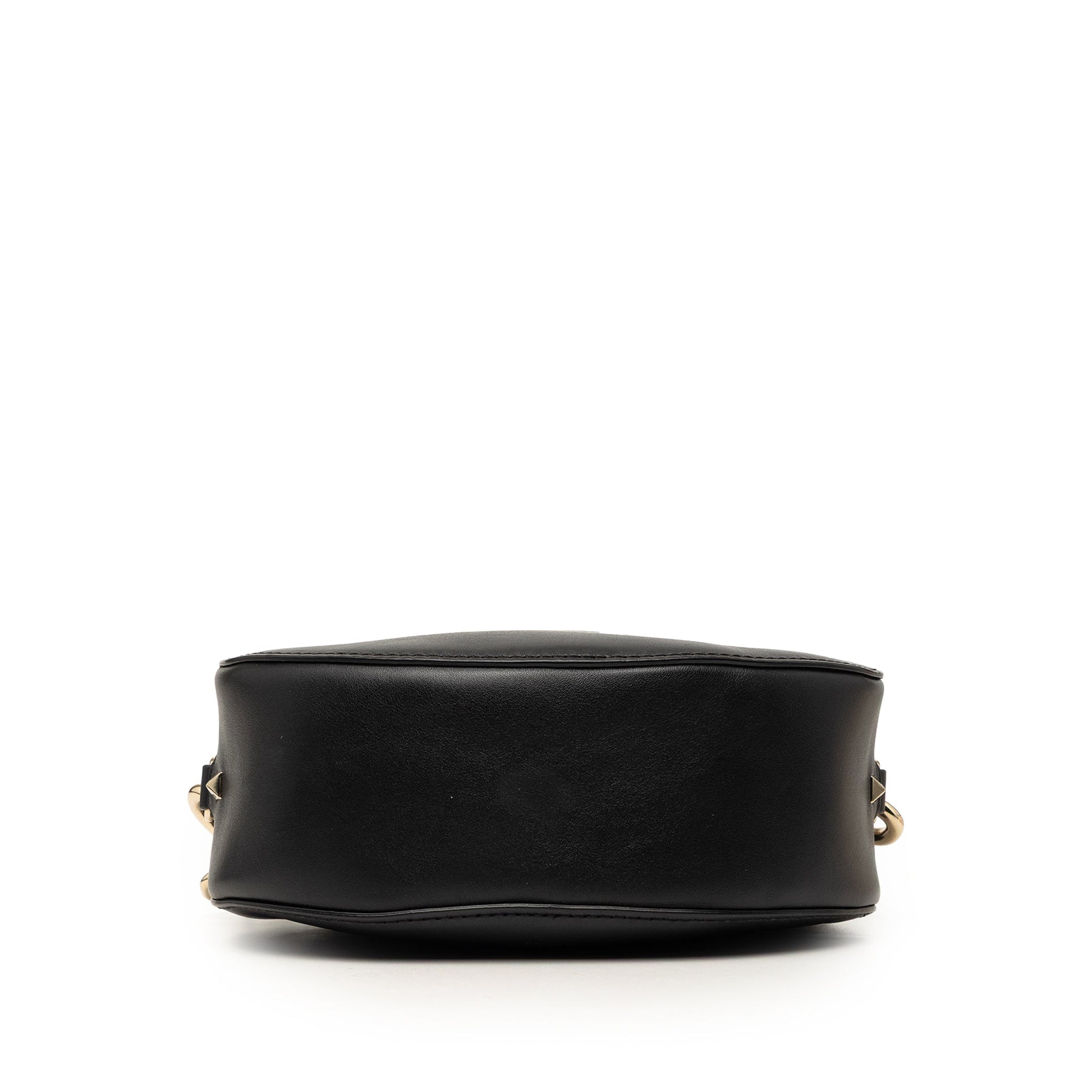Valentino Calfskin Rockstud VLTN Oval Crossbody